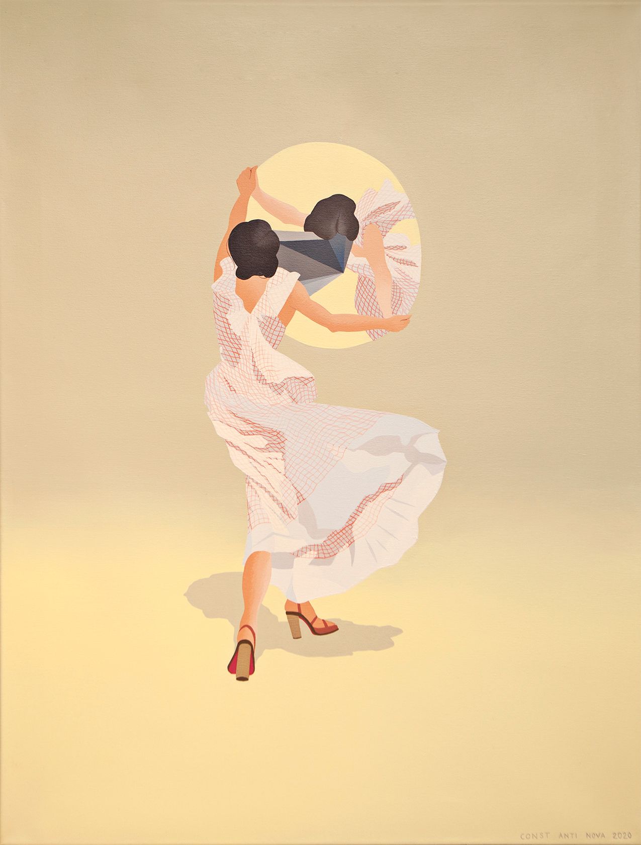 Людмила Константинова (Картина, живопись - 
                  76 x 100 см) Зеркало