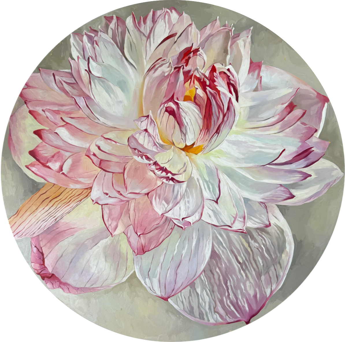 Алиса Дьякова (Картина, живопись - 
                  90 x 90 см) Божественный цветок