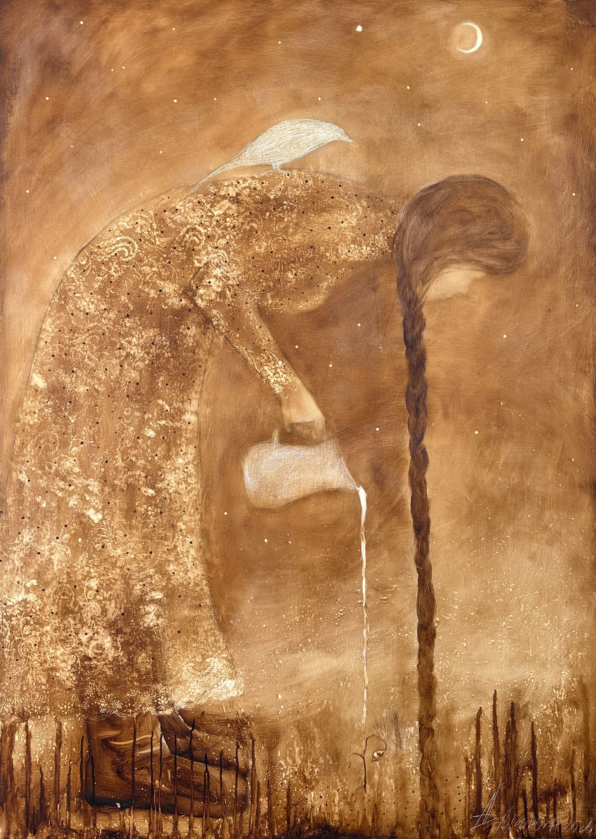 Анастасия Попова (Картина, живопись - 
                  100 x 140 см) Жить жизнь