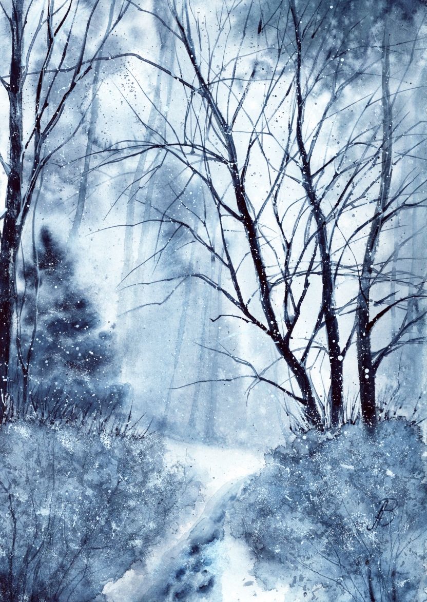 Алла Валежина (Авторская графика - 
                  30 x 42 см) Тишина