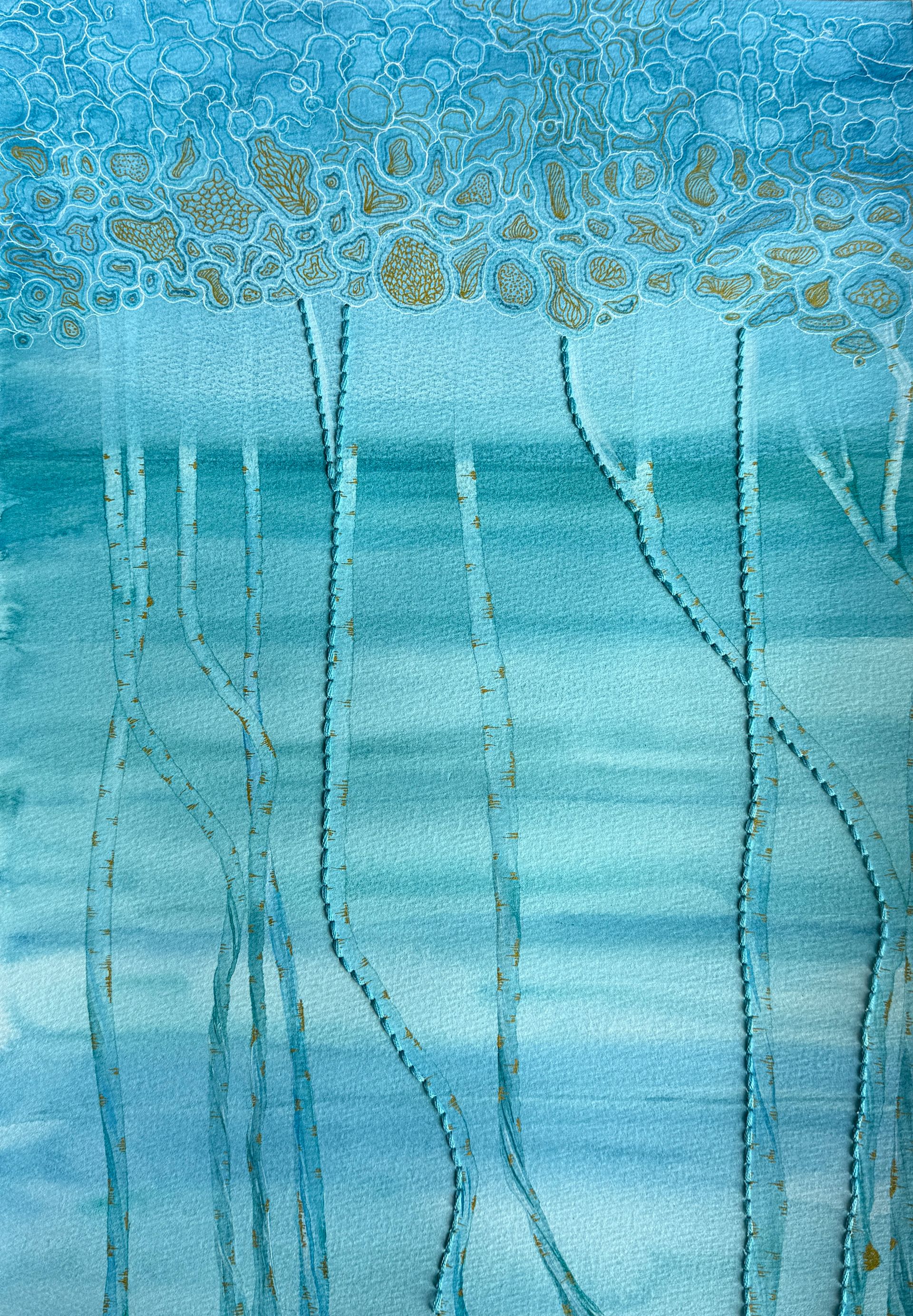 Ольга Ширяева (Авторская графика - 
                  26.8 x 38.6 см) Березёньки