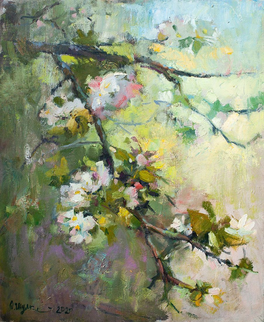 Oксана Шульга (Картина, живопись - 
                  50 x 60 см) Цветение