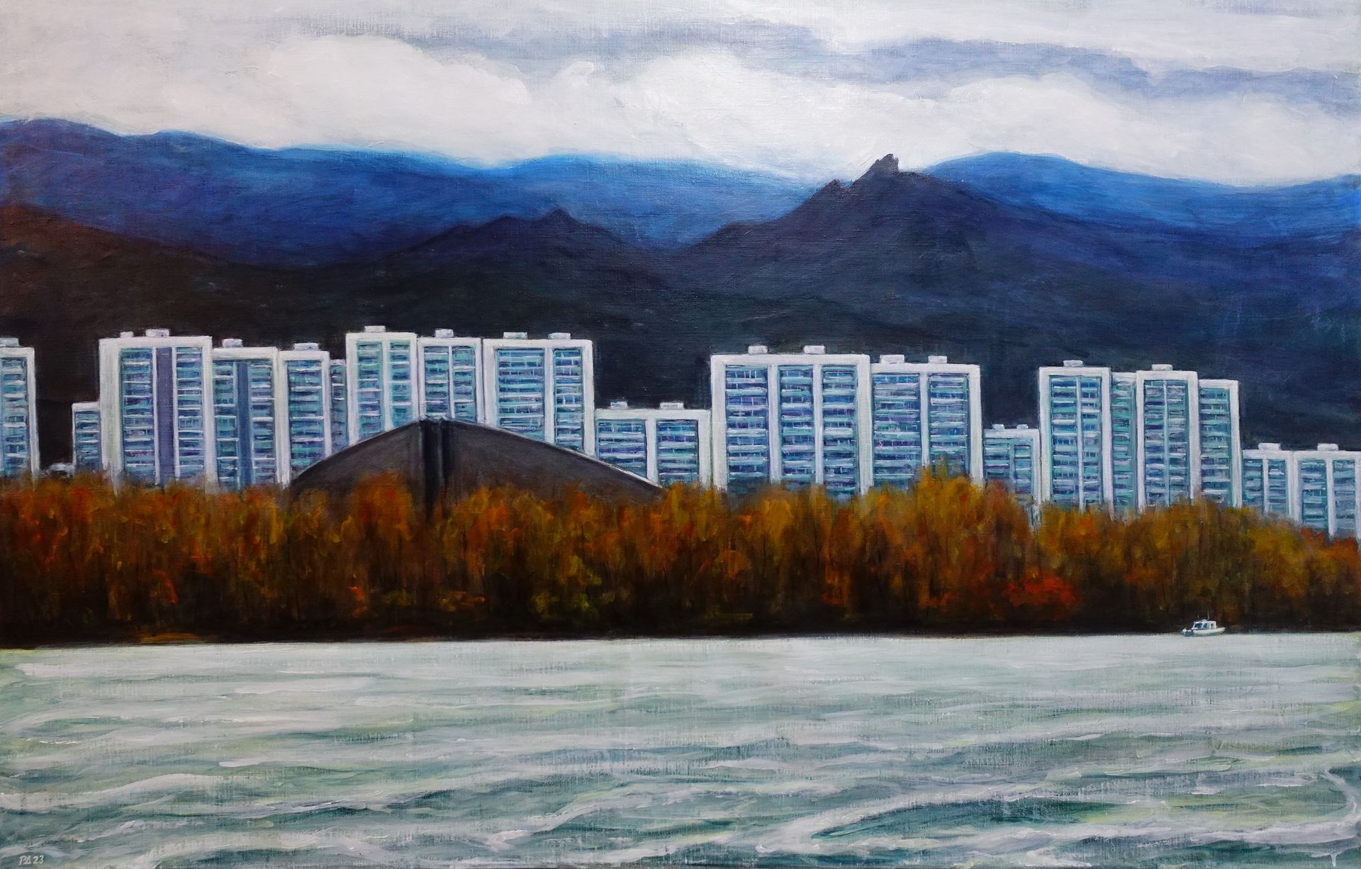 Денис Русаков (Картина, живопись - 
                  140 x 90 см) Другой берег