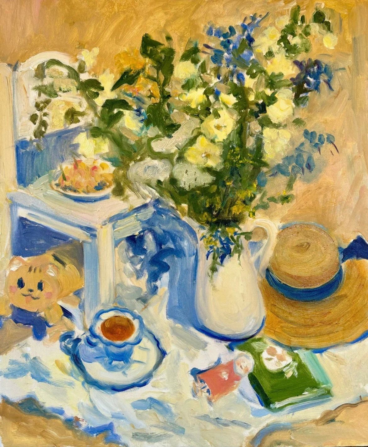 Мария Бацман (Картина, живопись - 
                  50 x 60 см) Любимая игрушка