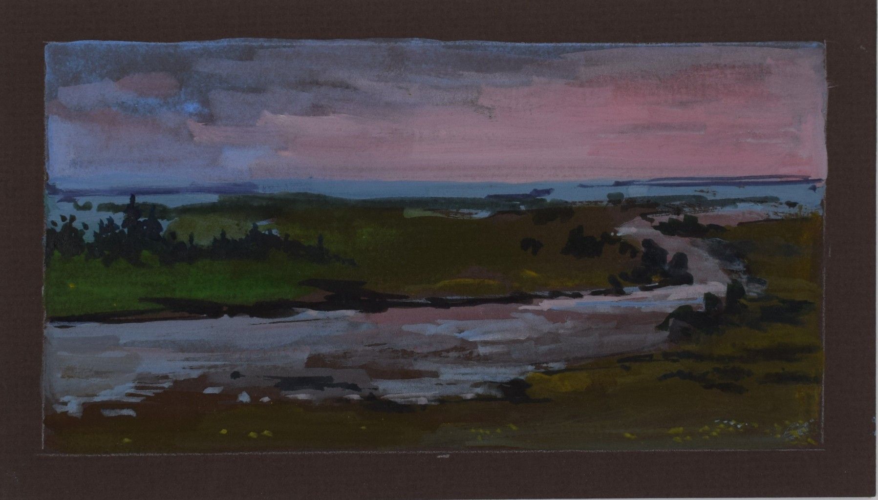 Елена Санина (Авторская графика - 
                  20.5 x 12 см) Простор