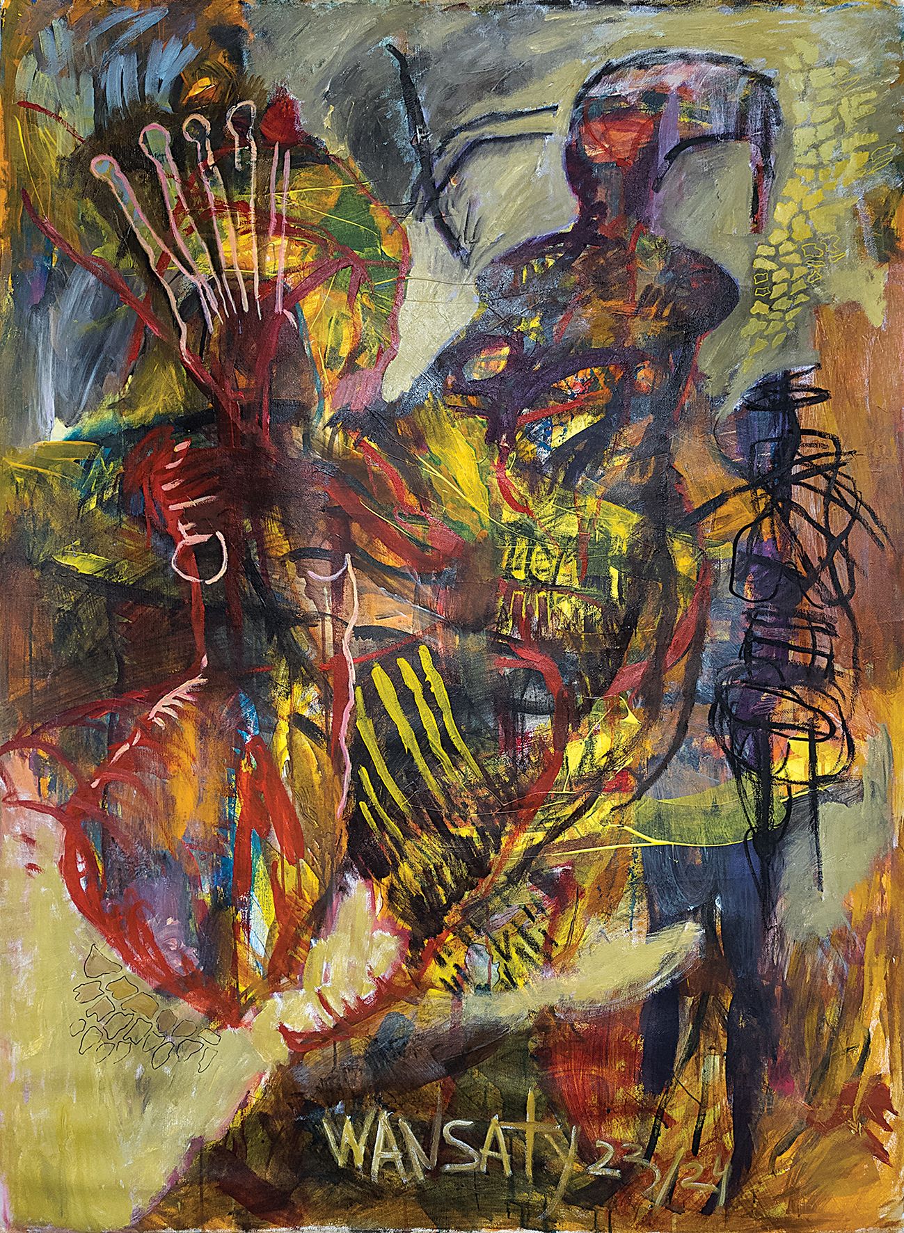 Татьяна Левченко (Картина, живопись - 
                  107 x 150 см) Крыло бабочки