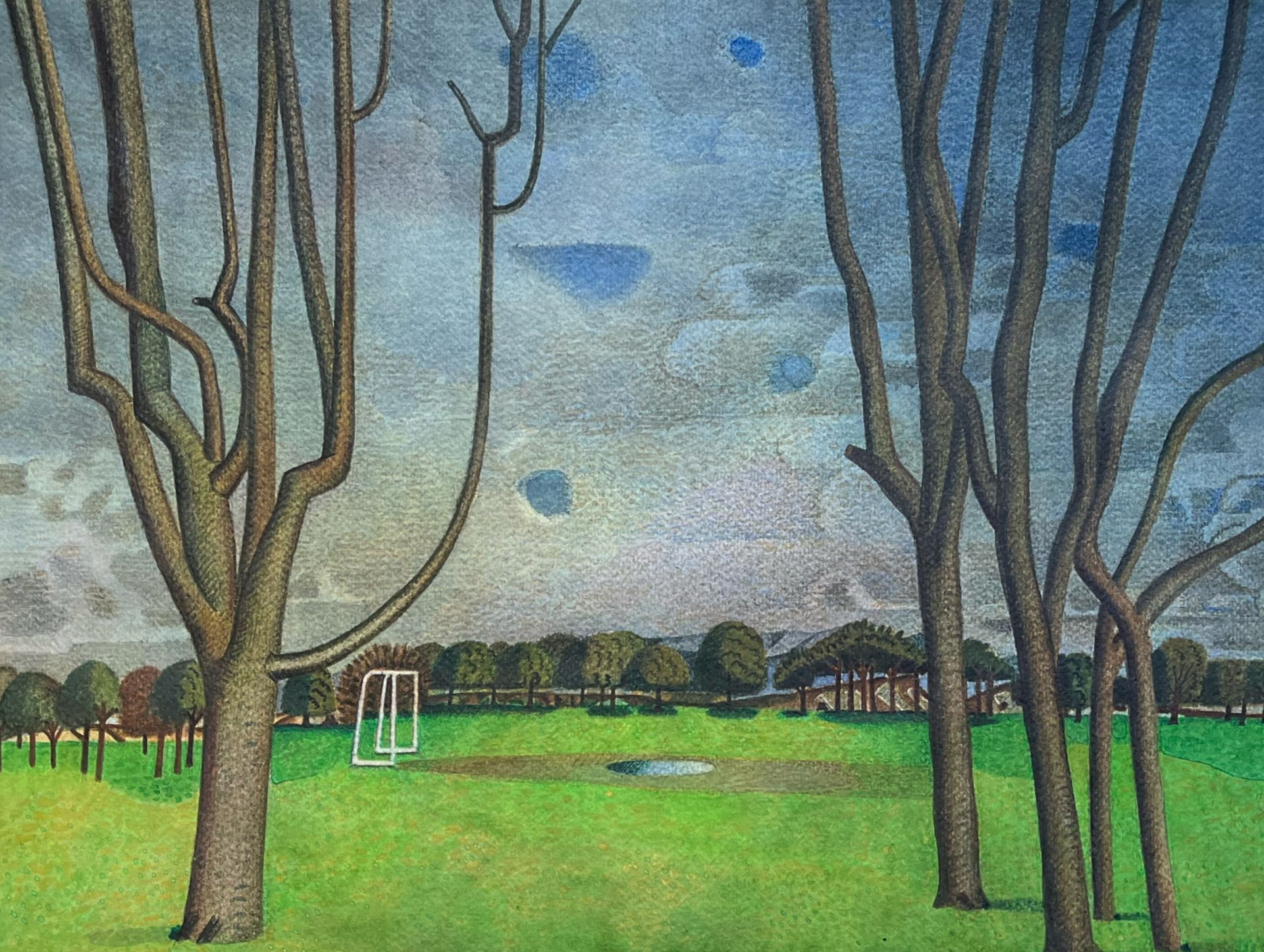 Иван Афонский (Авторская графика - 
                  46 x 34.5 см) Пейзаж