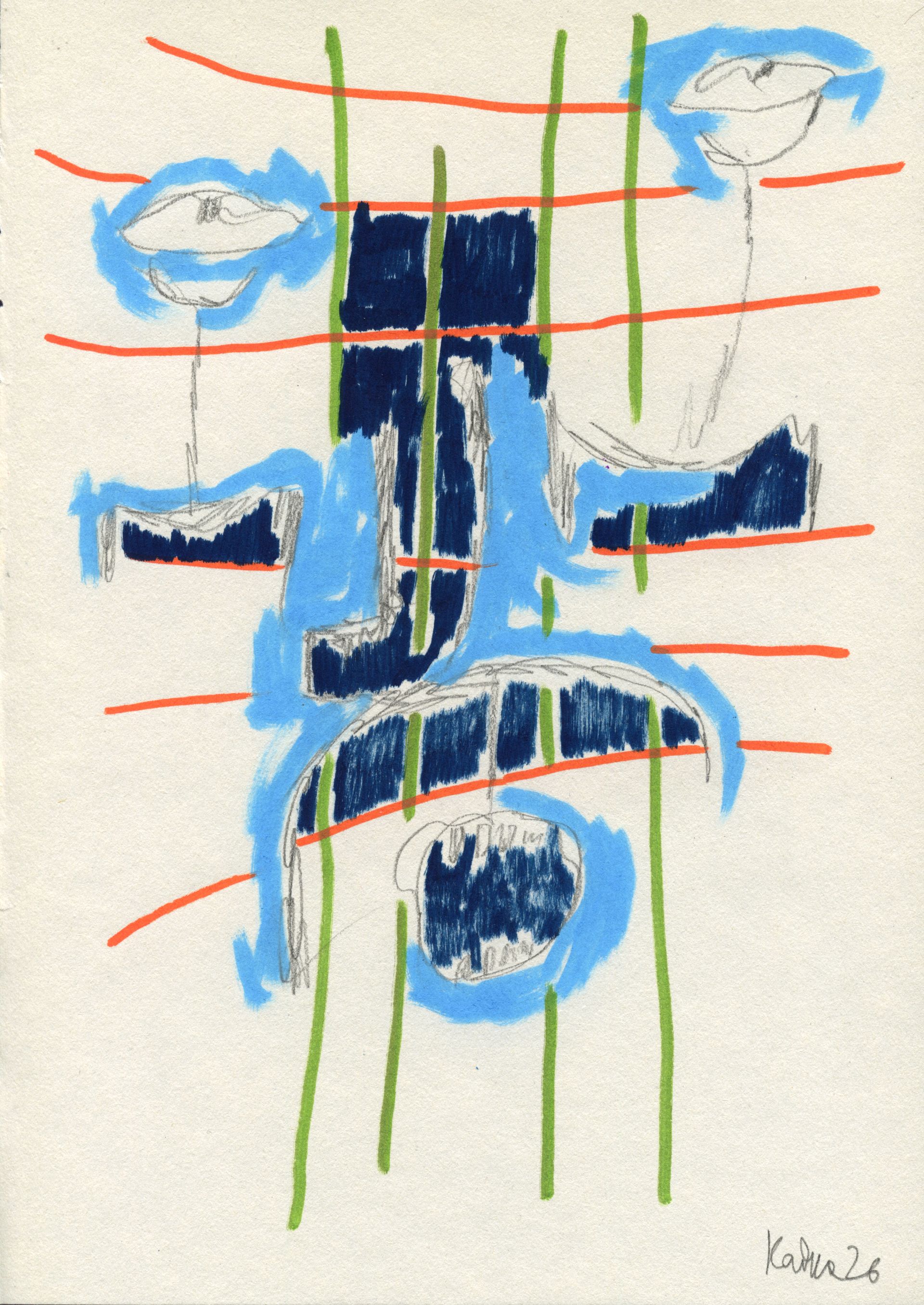 Дмитрий Кавка (Авторская графика - 
                  20 x 28 см) Портрет