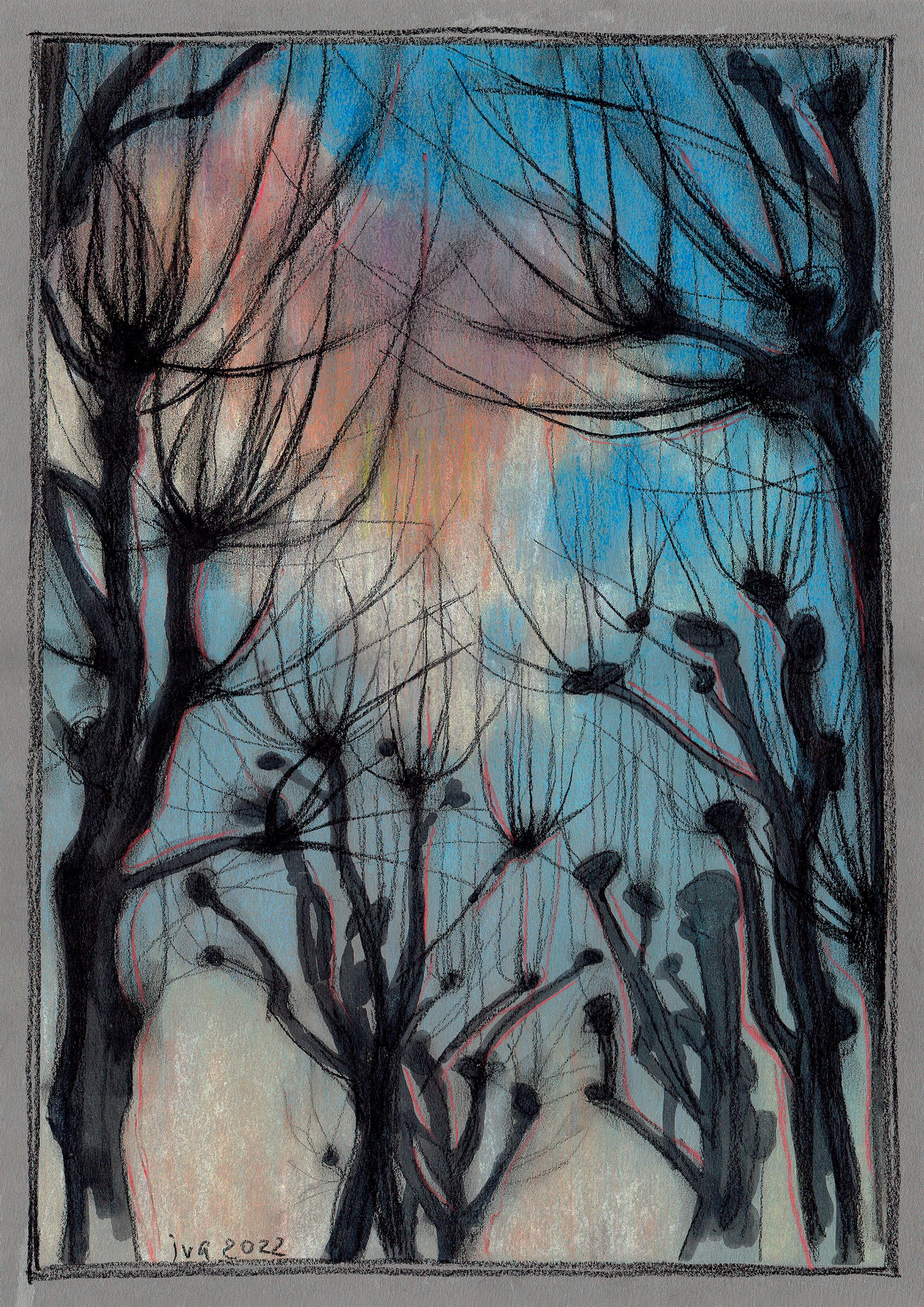 Татьяна Ивченкова (Авторская графика - 
                  29.7 x 42 см) Nuage (Облако)