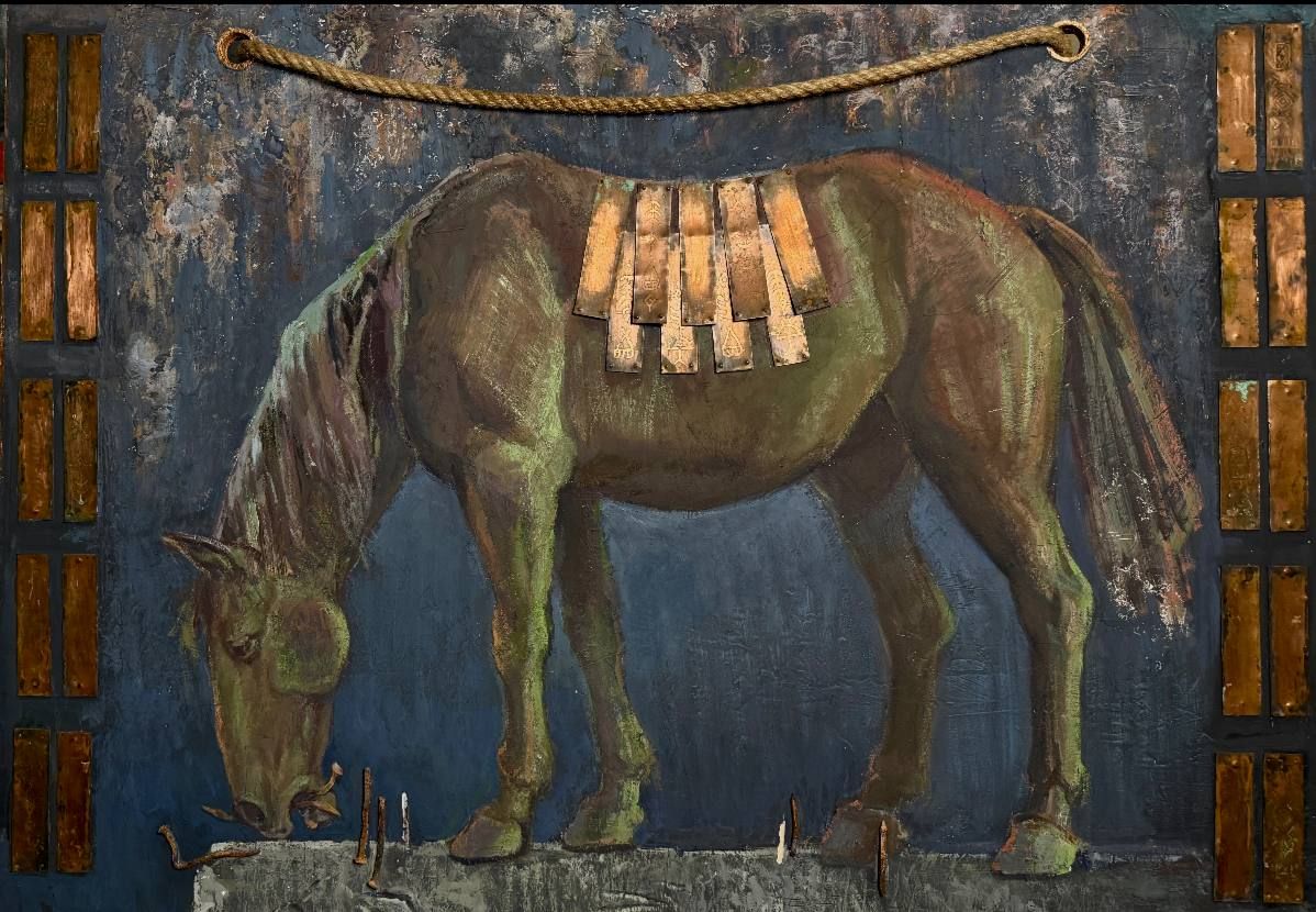 Паула Стельмащук (Картина, живопись - 
                  100 x 72 см) Тункинский конь