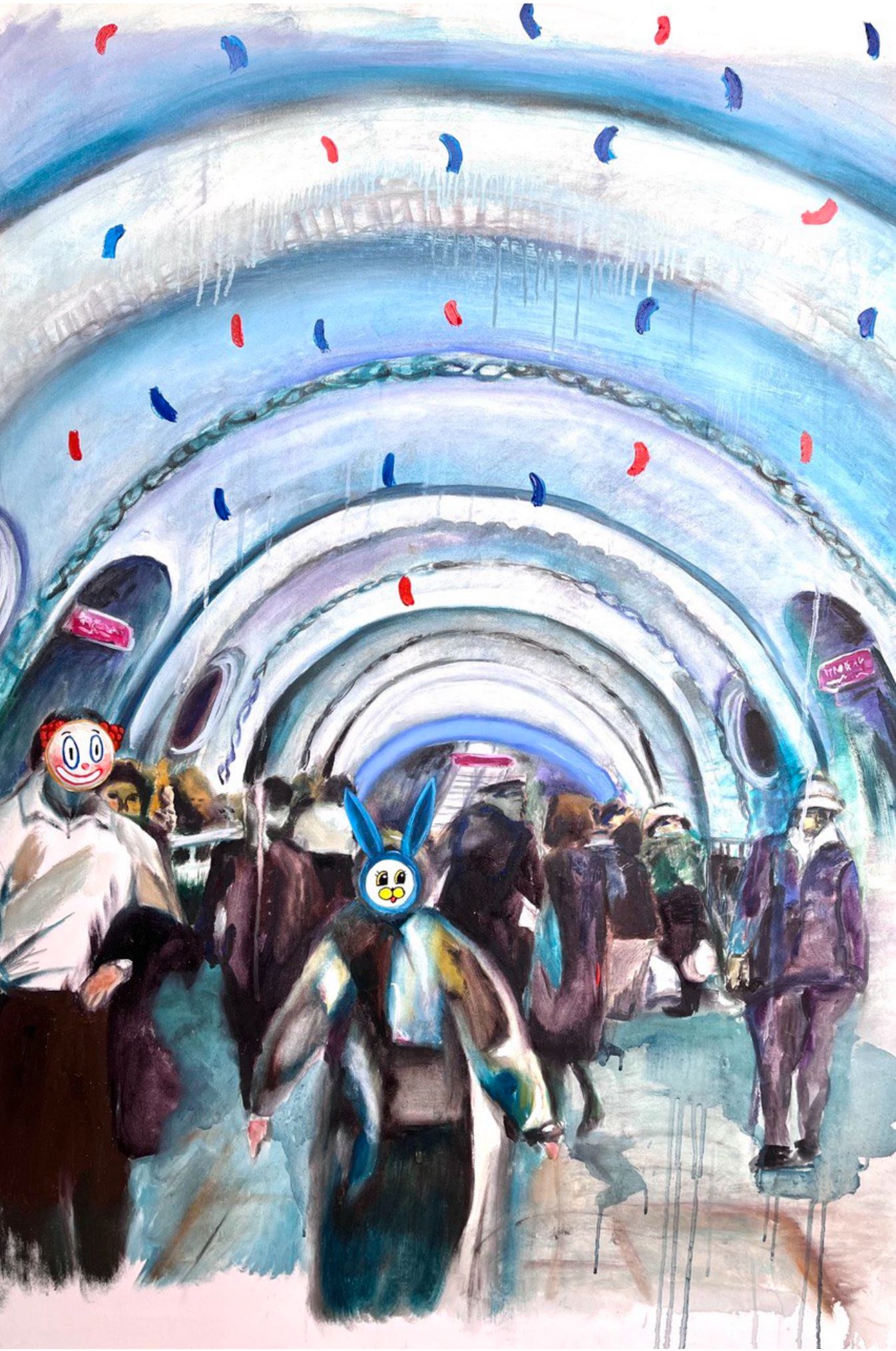 Лина Кордюченко (Картина, живопись - 
                  70 x 150 см) Путники 2