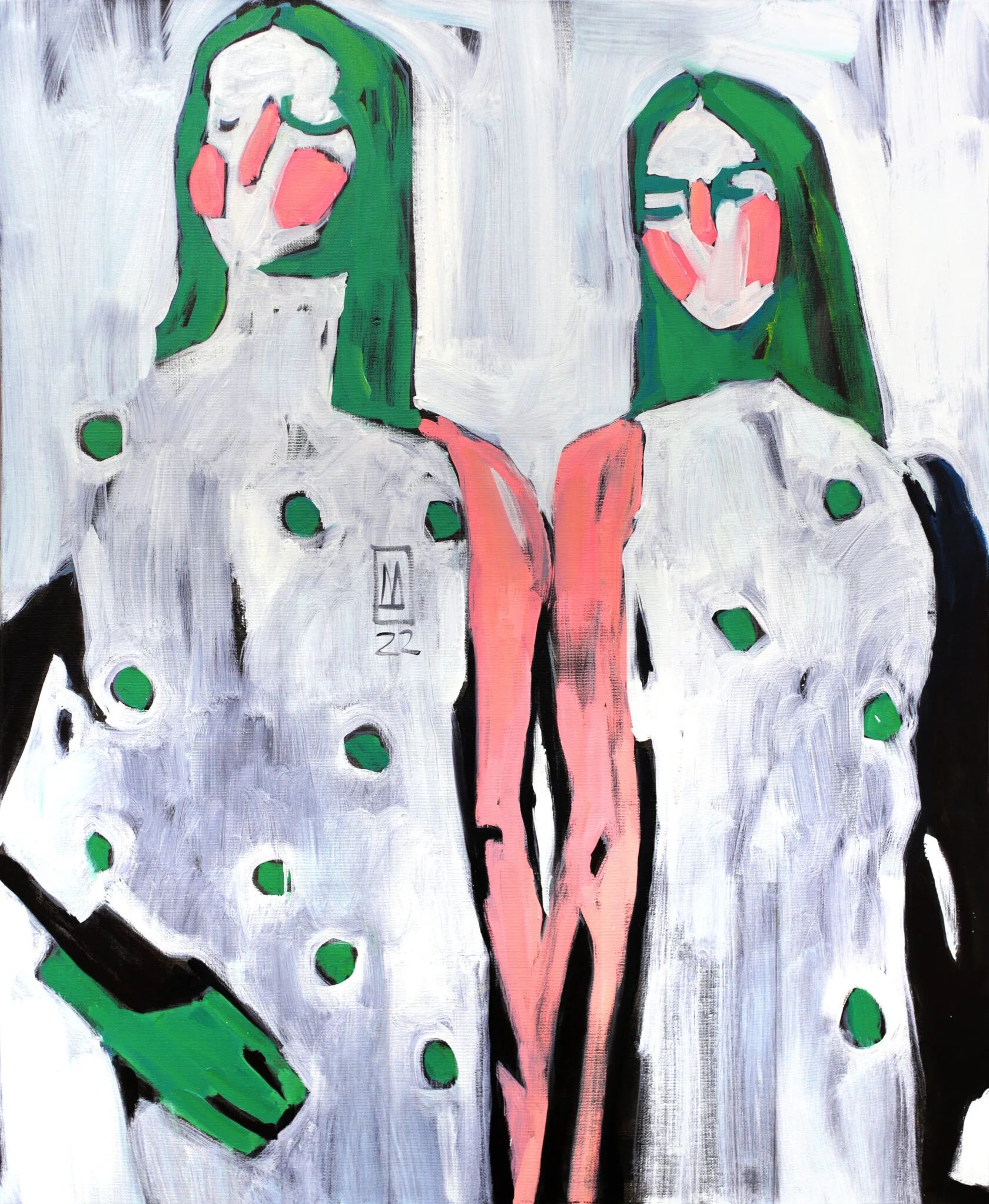 Анастасия Даниленко (Картина, живопись - 
                  90 x 110 см) Плечом к плечу