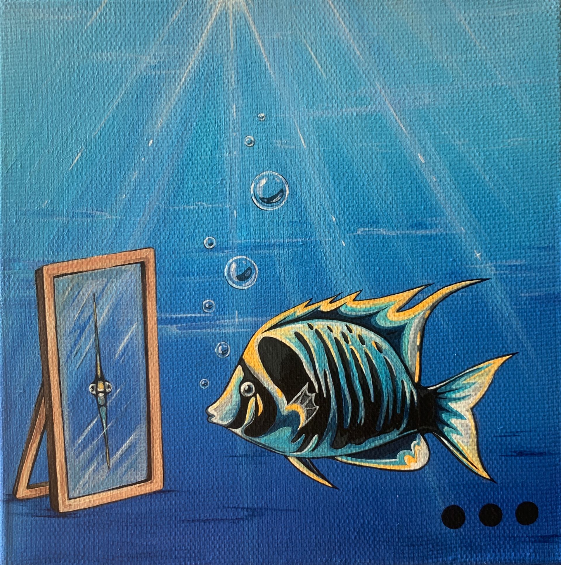 СВЕТ-ЛАНА (Картина, живопись - 
                  20 x 20 см) Точка зрения