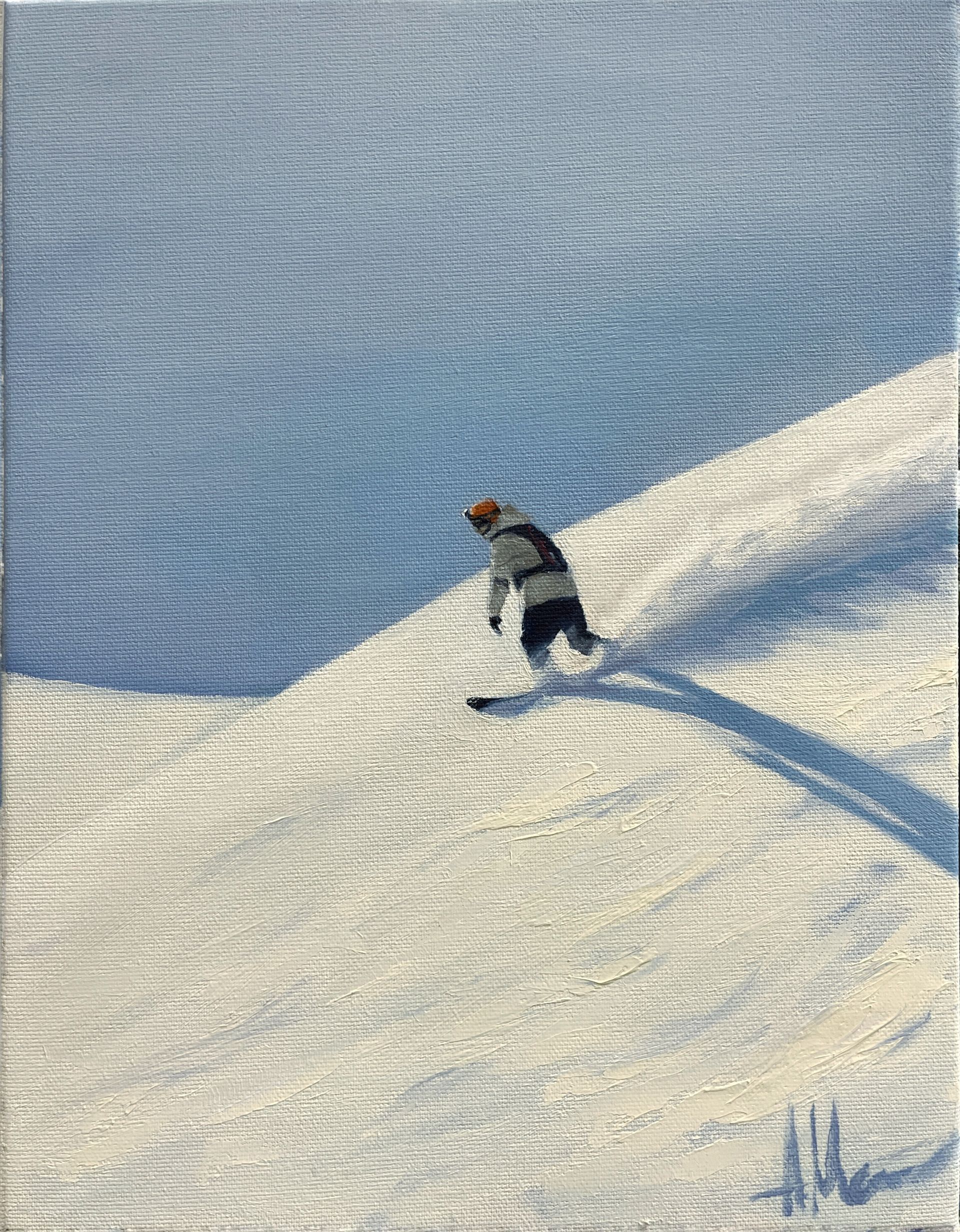 Алексей Маленко (Картина, живопись - 
                  35 x 45 см) Сноубордист