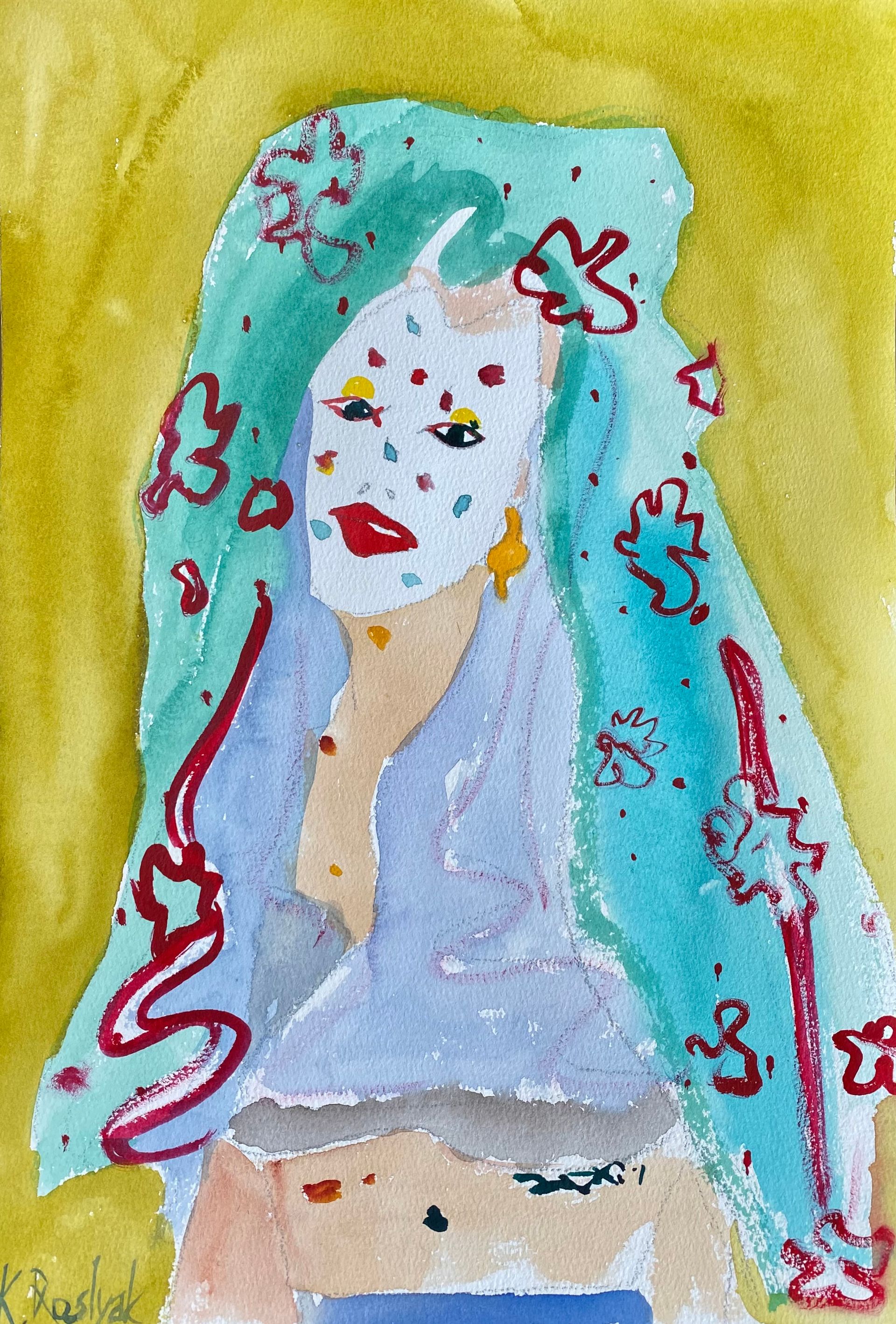 Каролина Росляк (Авторская графика - 
                  27 x 39 см) Художница