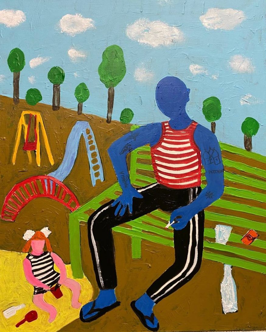 Анастасия Трапезникова (Картина, живопись - 
                  40 x 50 см) THE RUSSIAN DADDY (batya)