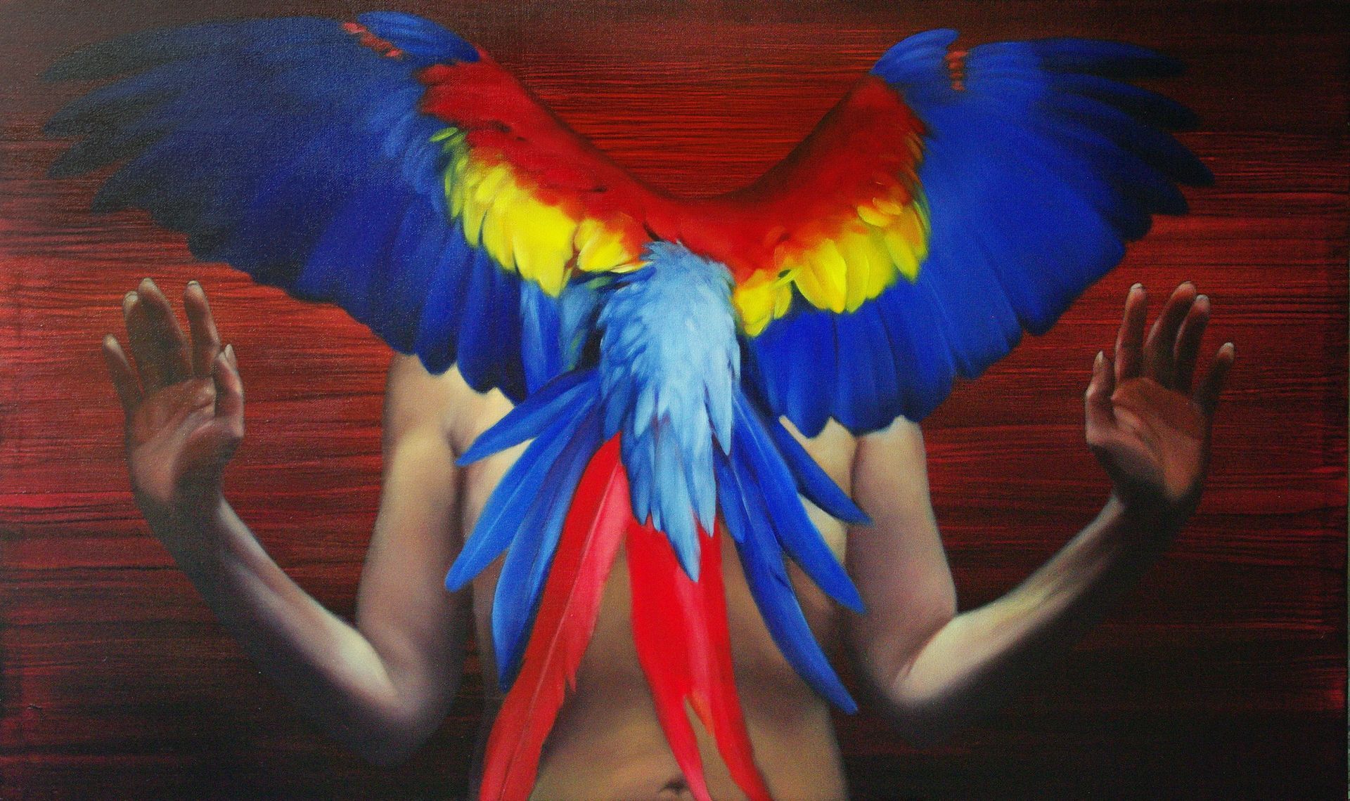 Катерина Бородавченко (Картина, живопись - 
                  150 x 90 см) Дар lll (картина+NFT)
