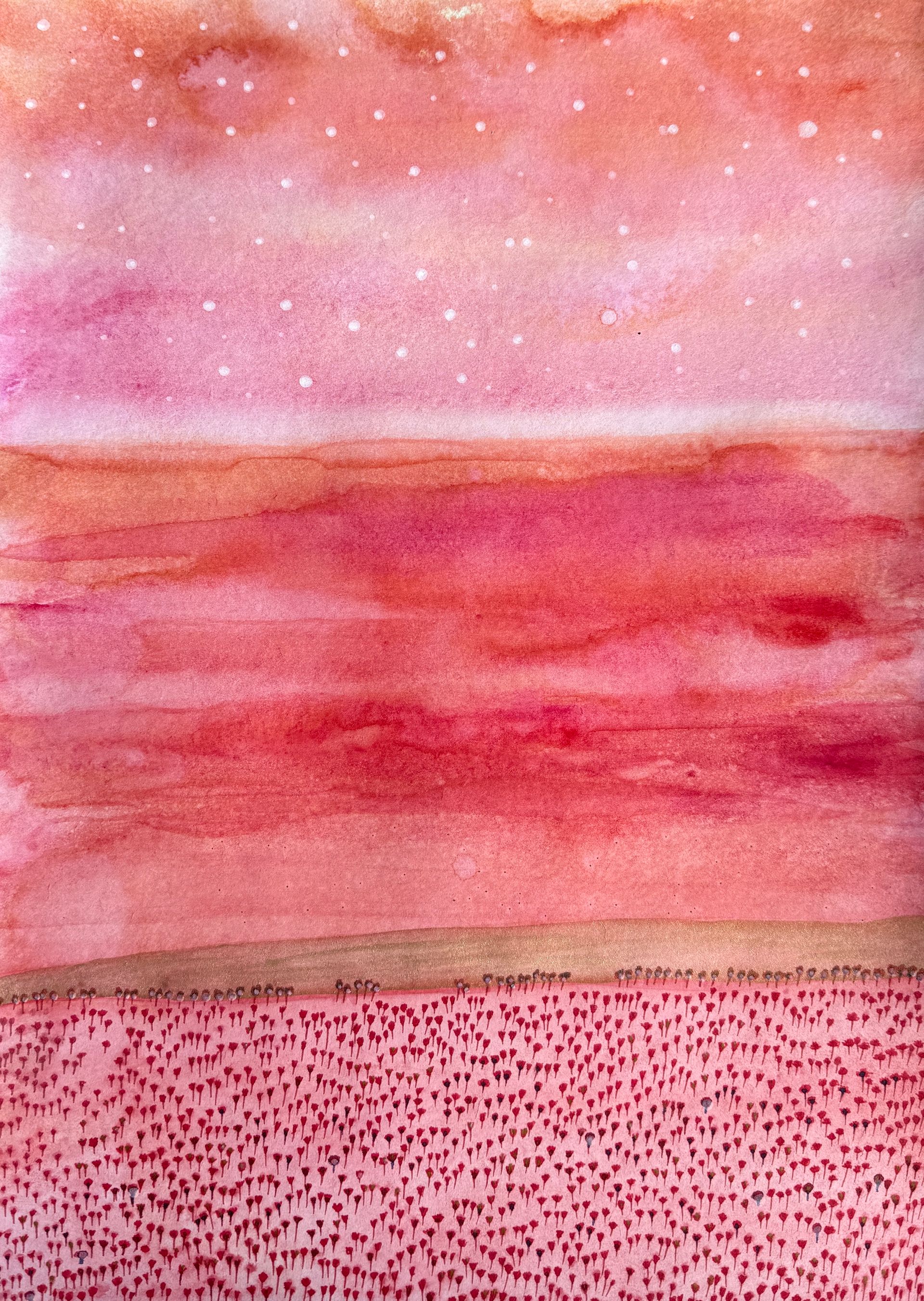 Ольга Ширяева (Авторская графика - 
                  29 x 42 см) На Марсе