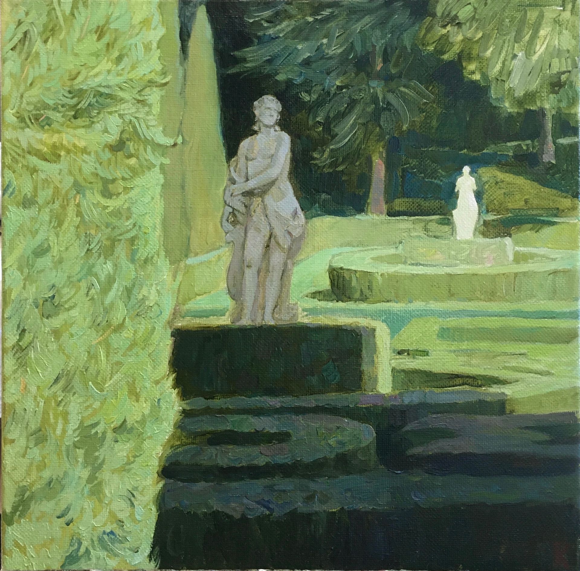 Алексей Кротов (Картина, живопись - 
                  40 x 40 см) В саду Джусти