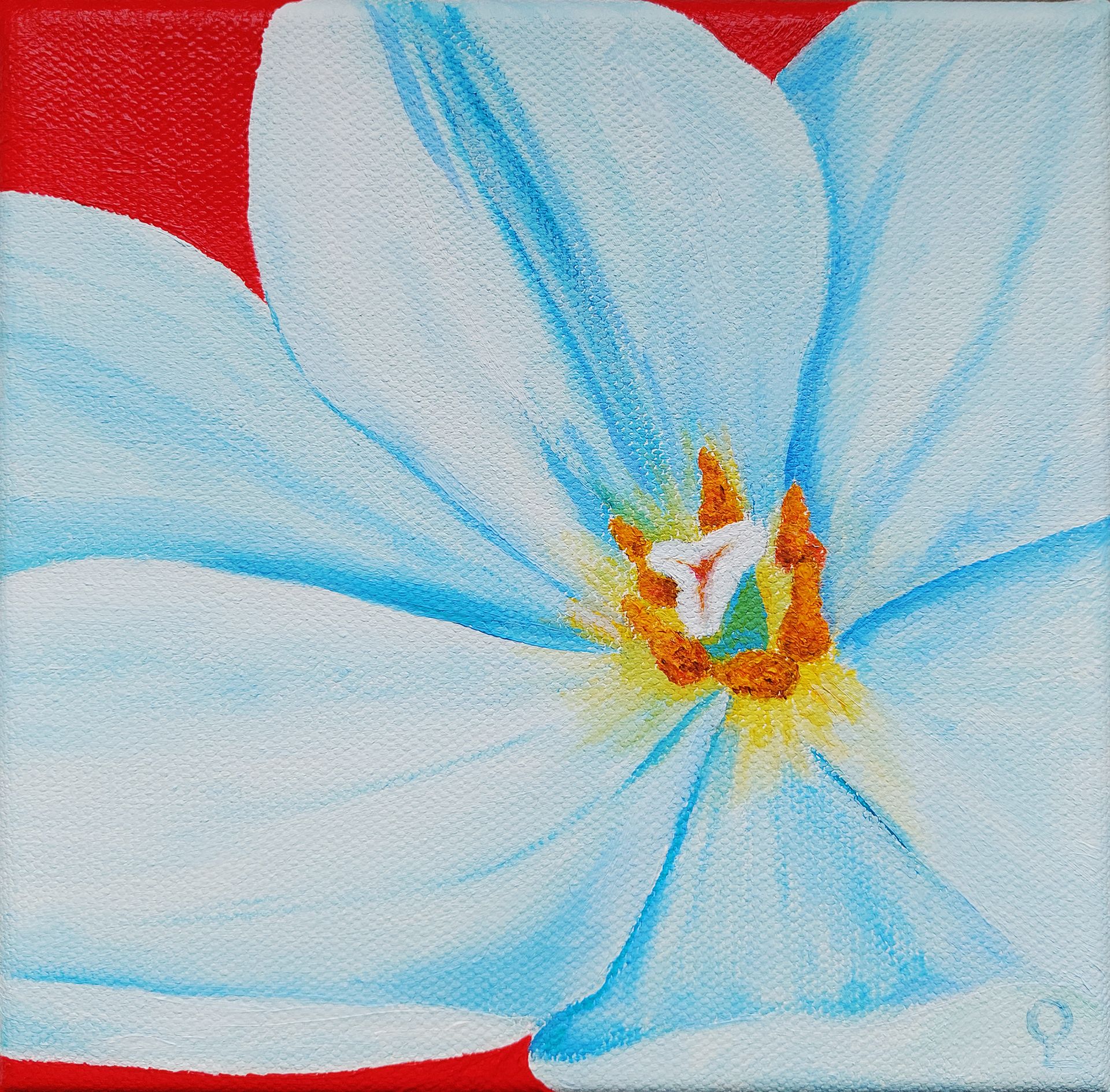 Оливия Лем (Картина, живопись - 
                  15 x 15 см) Тюльпан с секретом