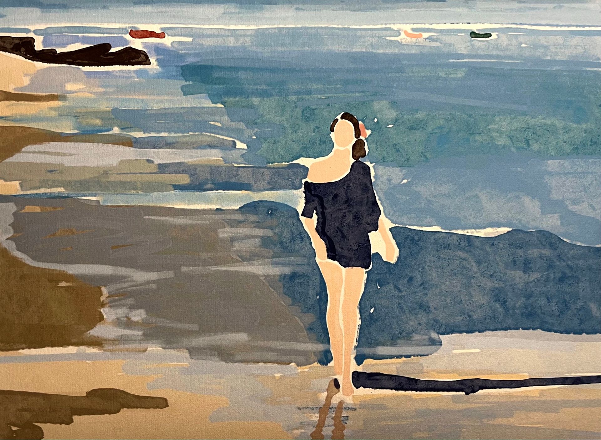 Наталья Чобанян (Графика цифровая (принты) - 
                  42 x 30 см) Море на завтрак