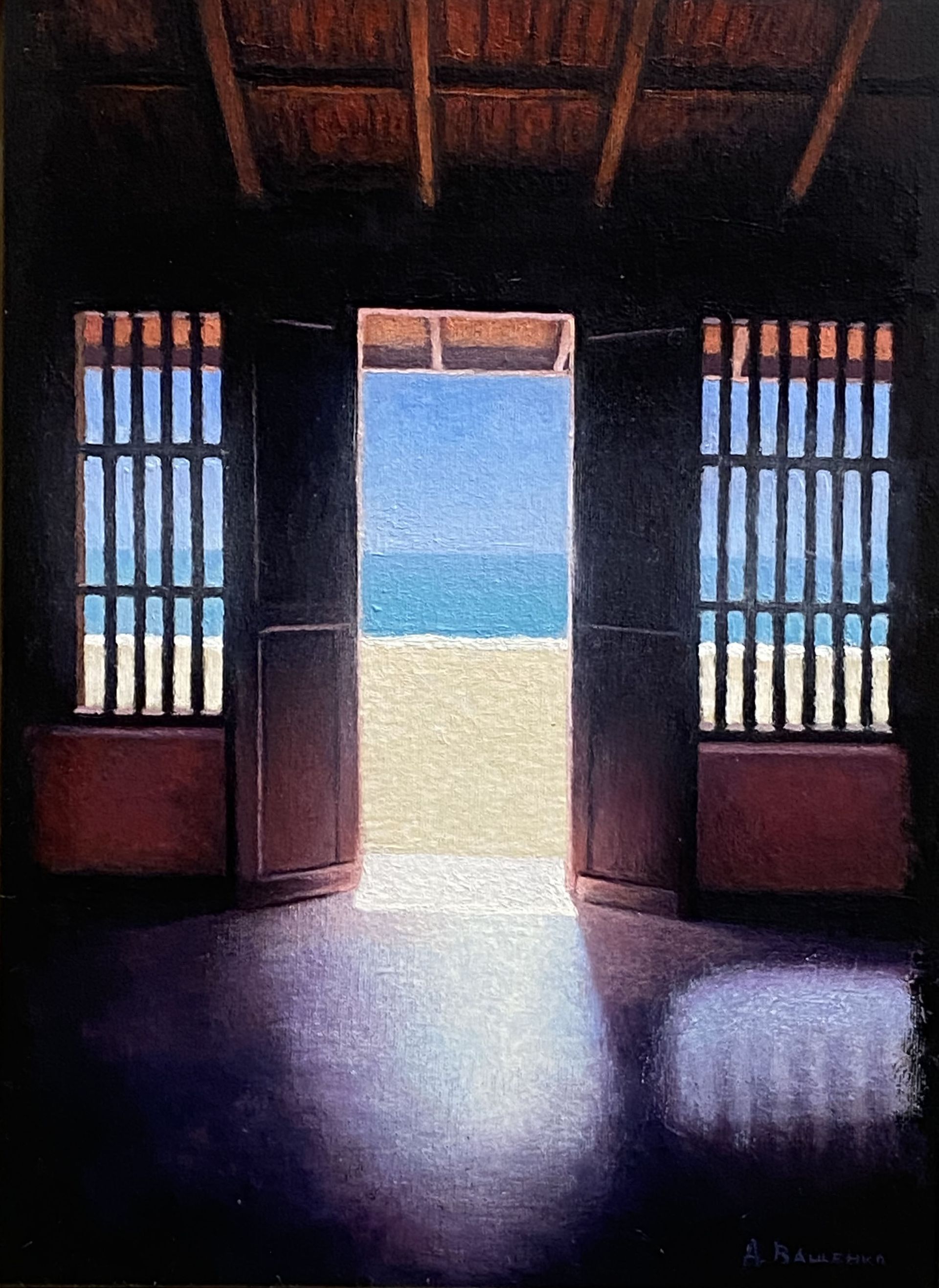 Арсений Ващенко (Картина, живопись - 
                  30.5 x 40.5 см) Полдень