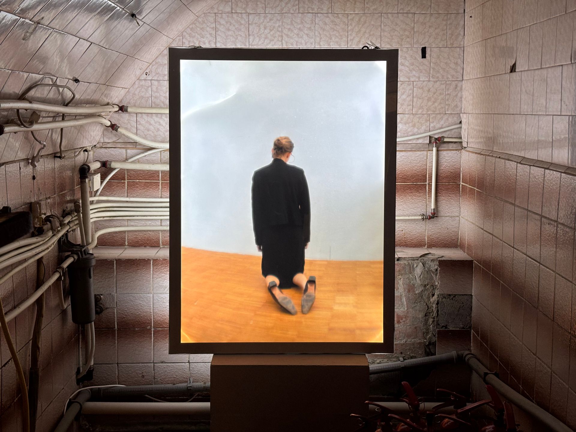 Кристина Башкова (Фотография - 
                  82 x 113 см) Кристина Башкова. Современный человек в поисках огня VII. Лайтбокс. 82x113