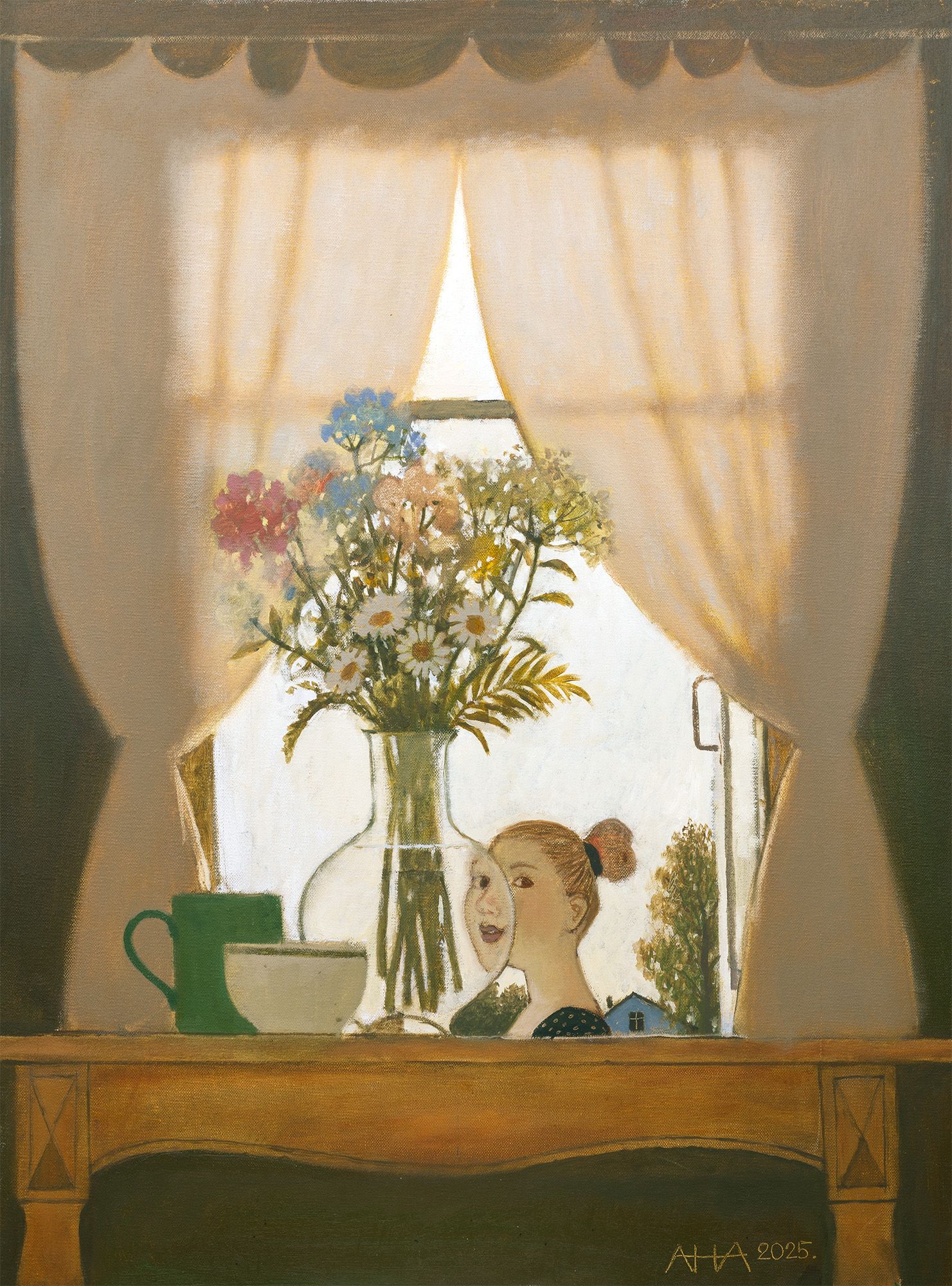 Андрей Аверьянов (Картина, живопись - 
                  60 x 80 см) У окна