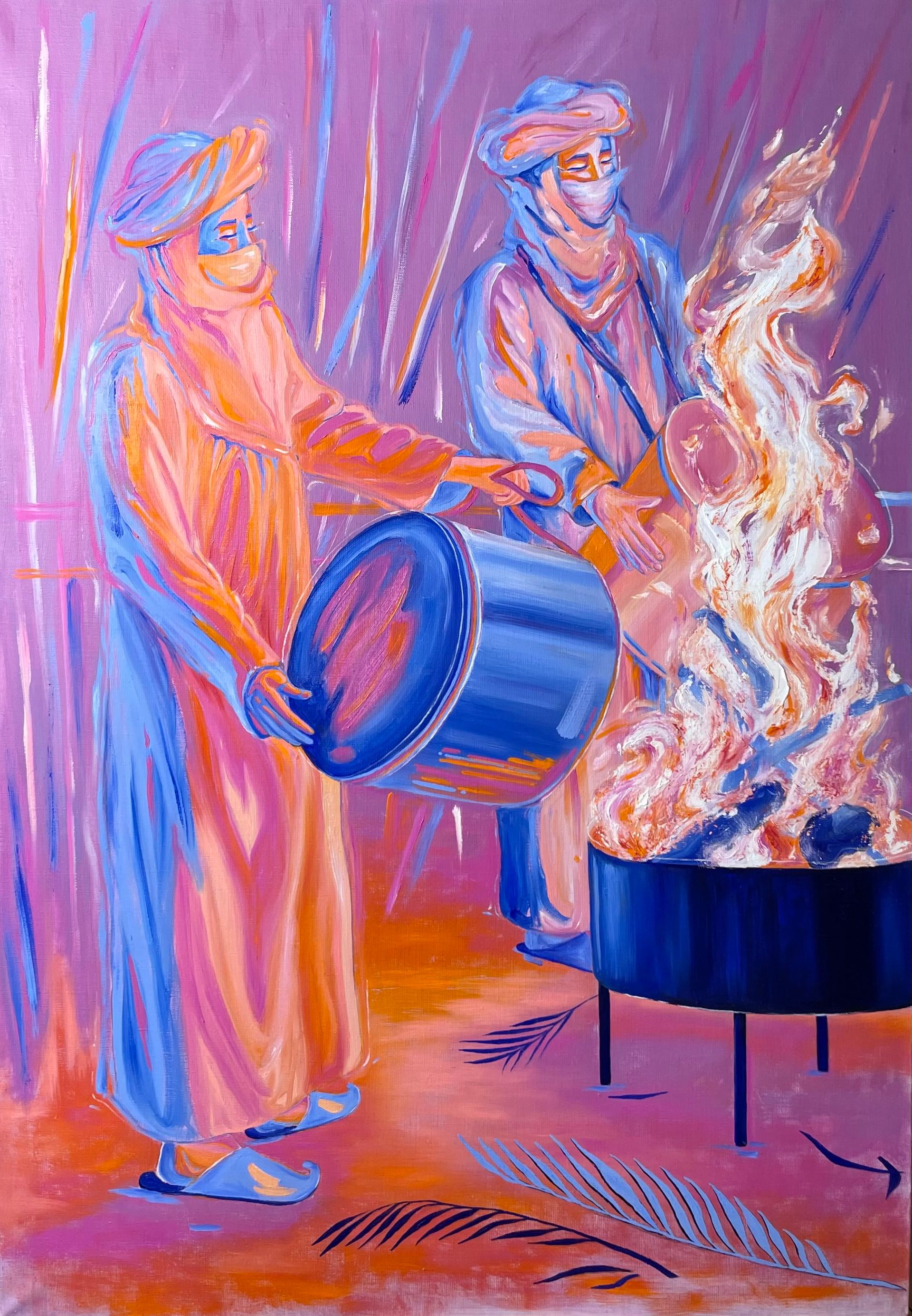 Елизавета Маренкова (Картина, живопись - 
                  70 x 100 см) Мечты о Сахаре