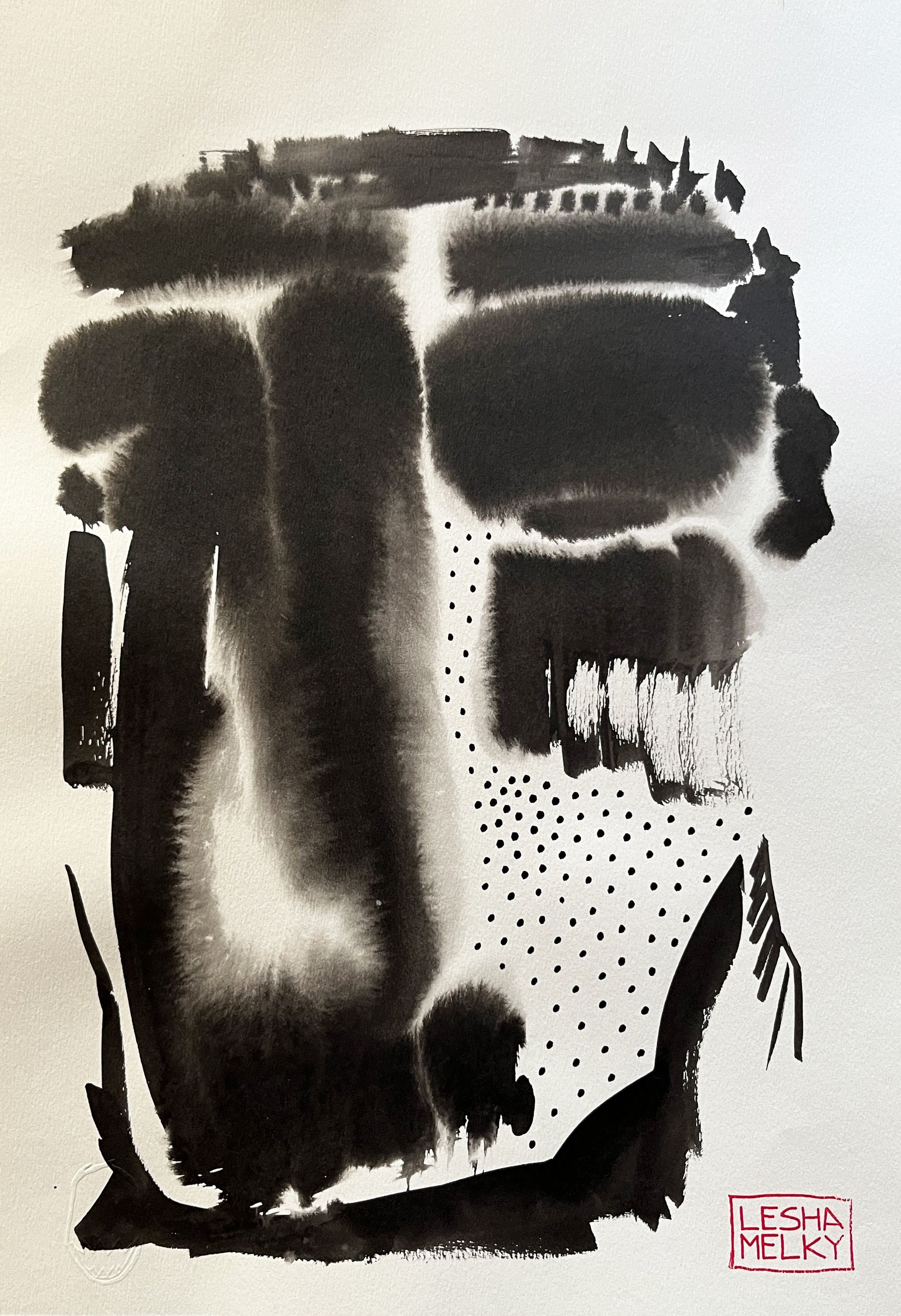 Леша Мелки (Авторская графика - 
                  30 x 40 см) PORTRAIT 4
