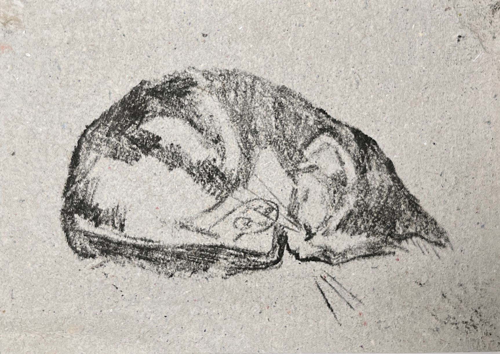 Люсинэ Туманян (Графика печатная - 
                  11 x 8 см) Котёнок
