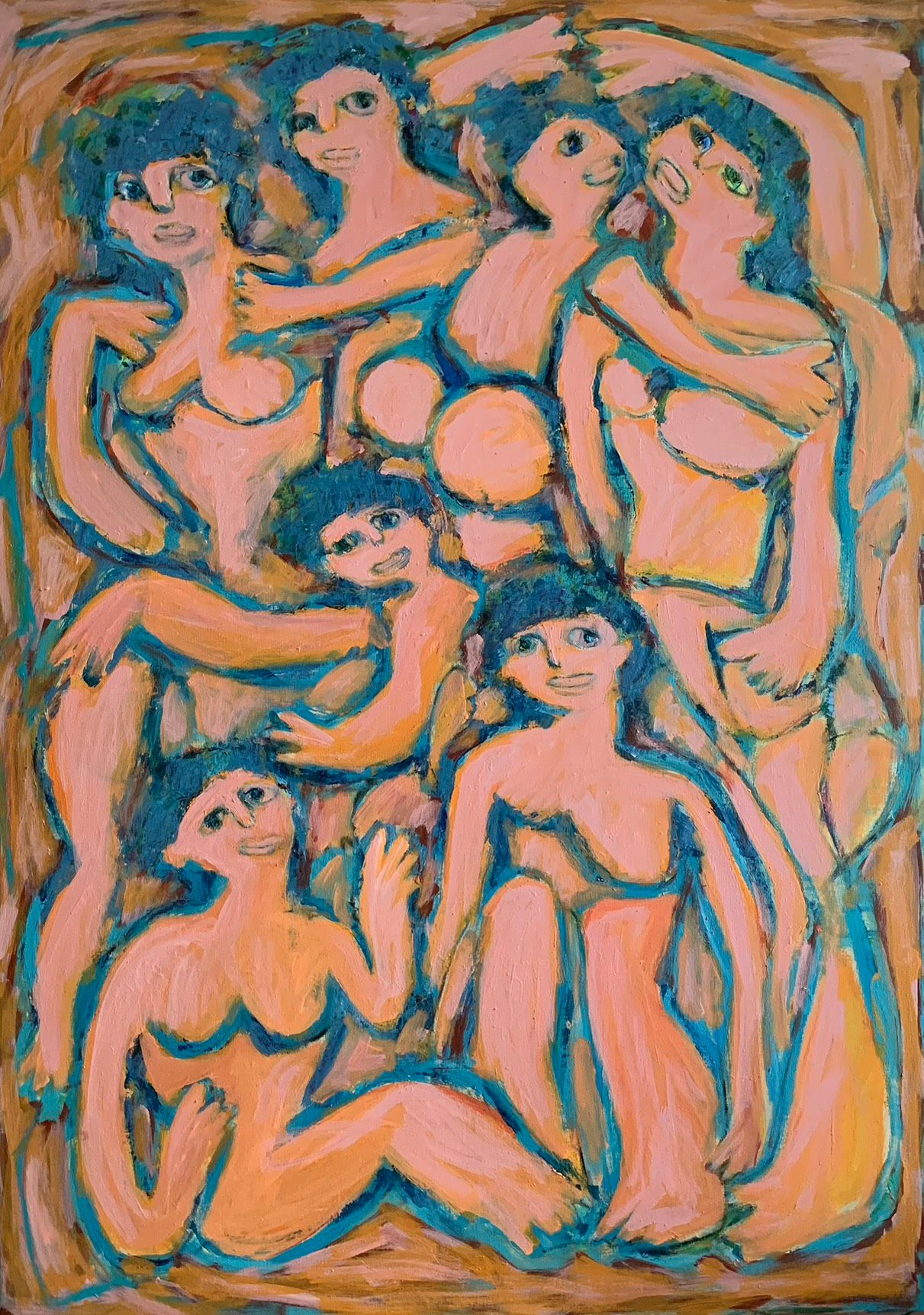 Елена Науширванова (Картина, живопись - 
                  120 x 140 см) Без названия