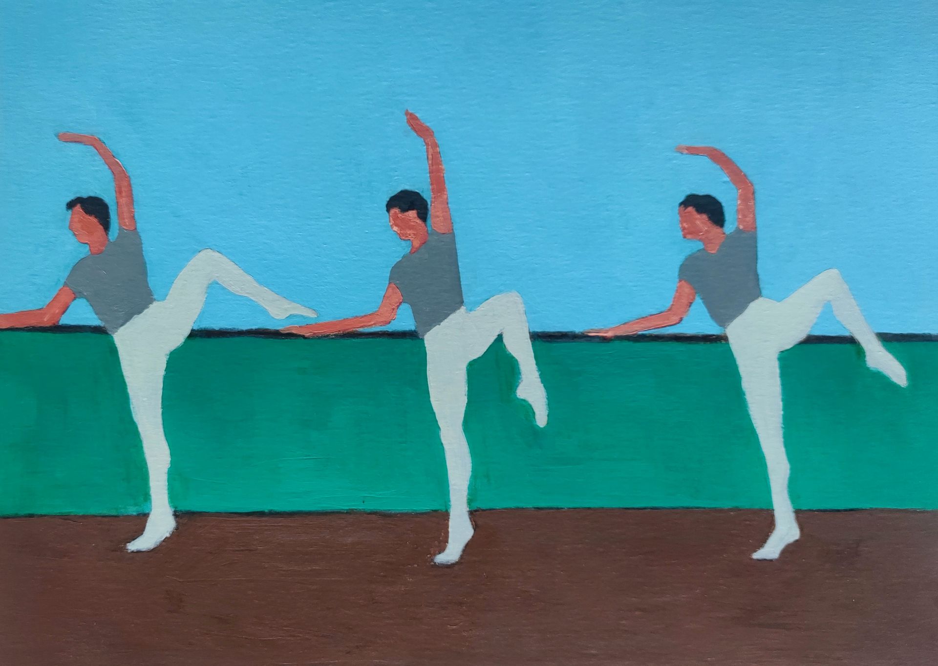 Дарья Петухова (Авторская графика - 
                  29.7 x 21 см) Балетный класс