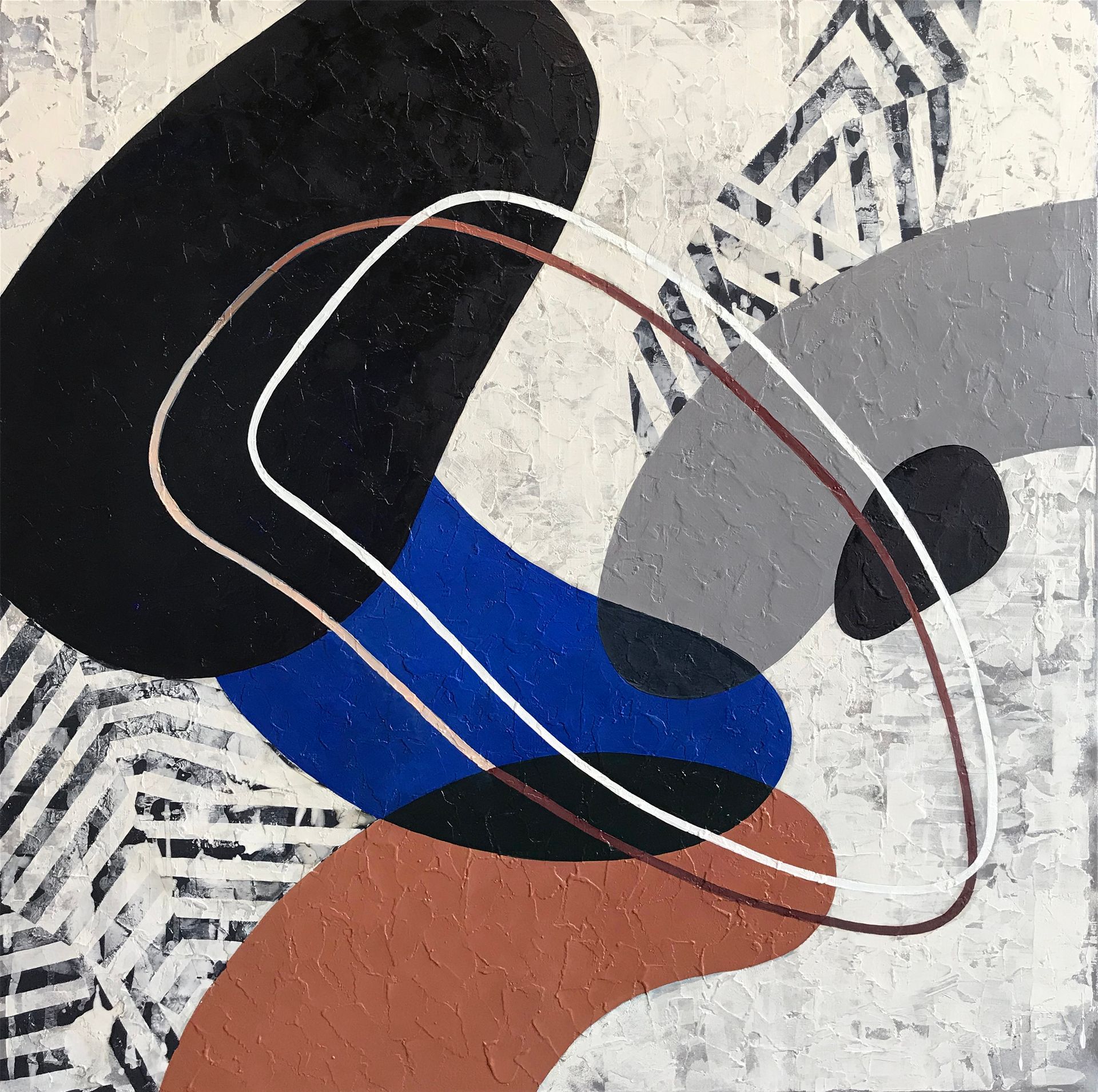 Nadya Mamonova (Картина, живопись - 
                  90 x 90 см) Equilibrium