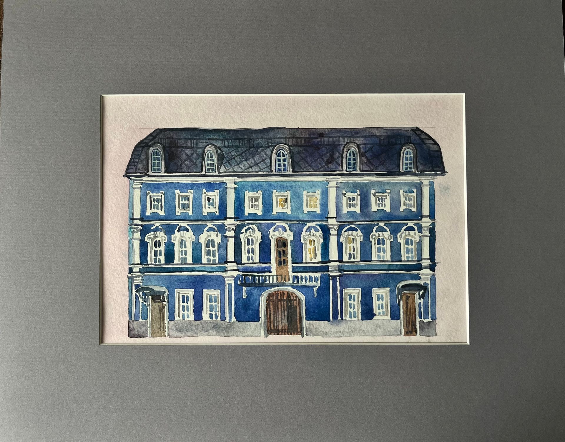 Елизавета Тарасова (Авторская графика - 
                  39 x 31 см) Петровское барокко