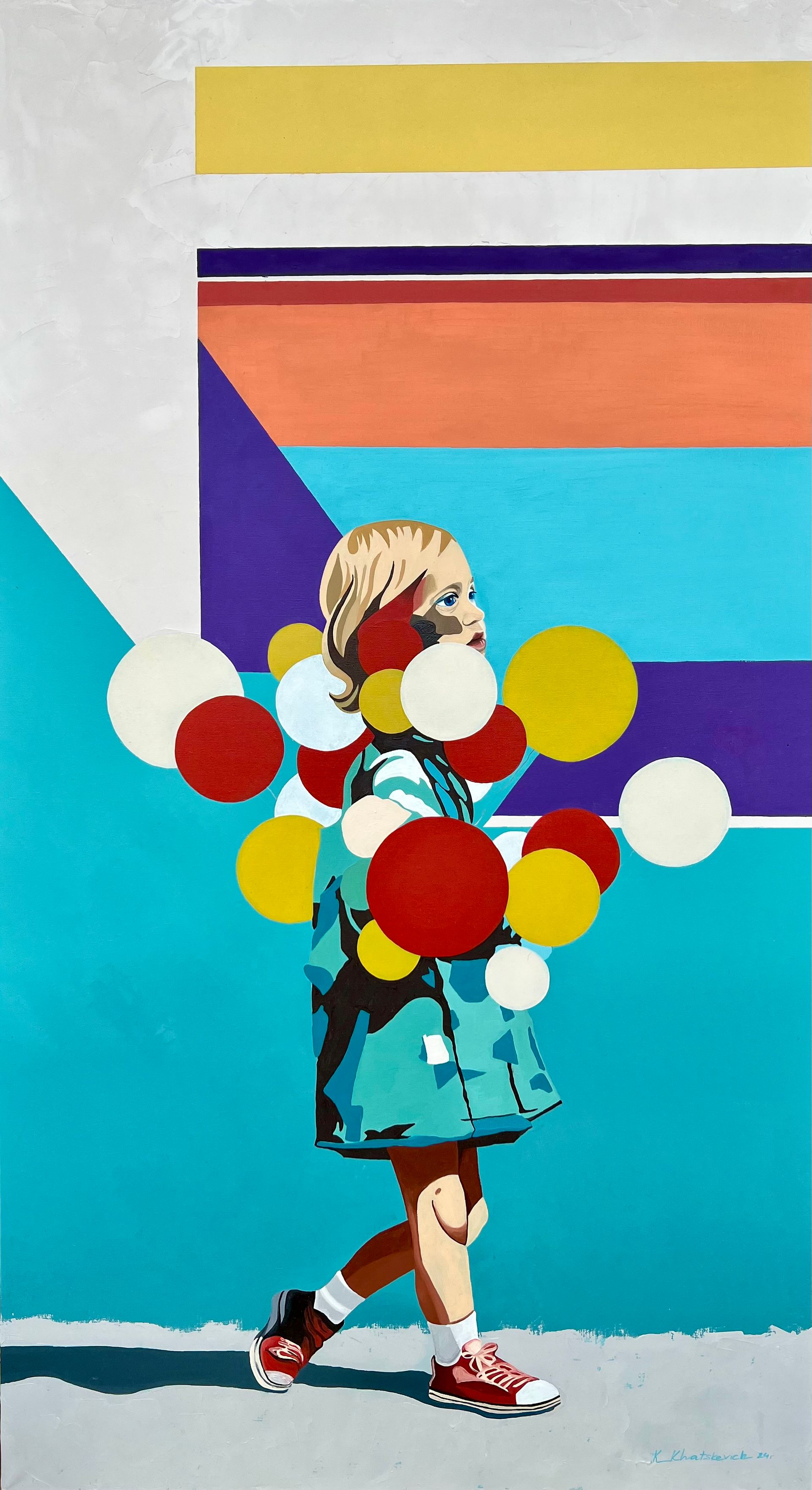 Кристина Хацкевич (Картина, живопись - 
                  75 x 135 см) Где заканчивается Я и начинается Эхо