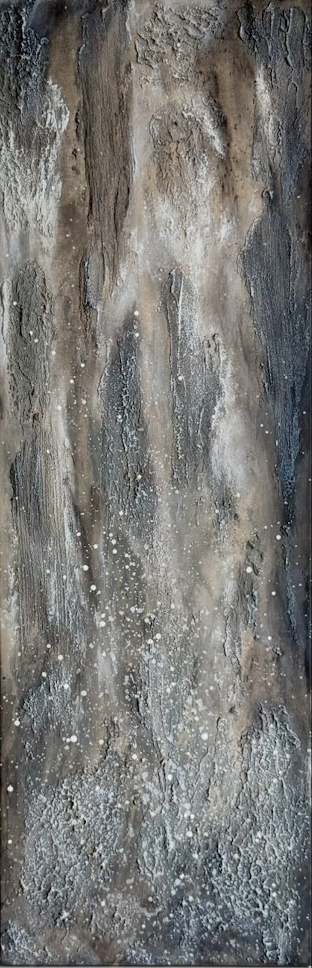 Виктория Марченко (Картина, живопись - 
                  30 x 90 см) Из серии "Метеоритная ткань"