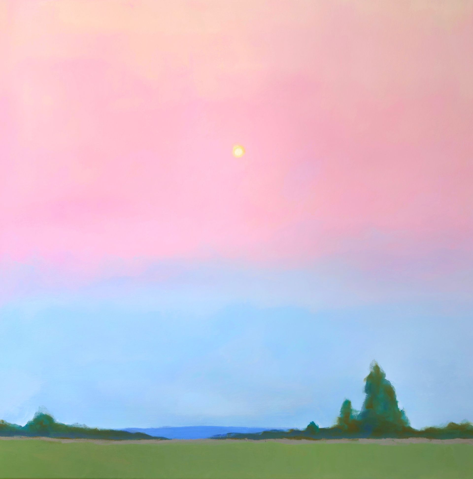 Анна Ганина (Картина, живопись - 
                  100 x 100 см) Summer evenings