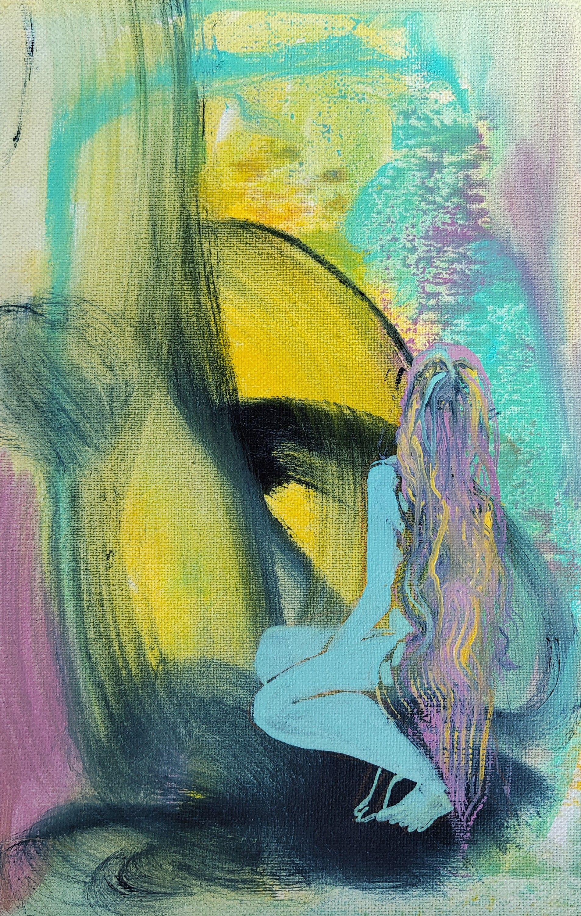 Надежда Прадес (Авторская графика - 
                  25 x 34 см) Наедине с собой 2