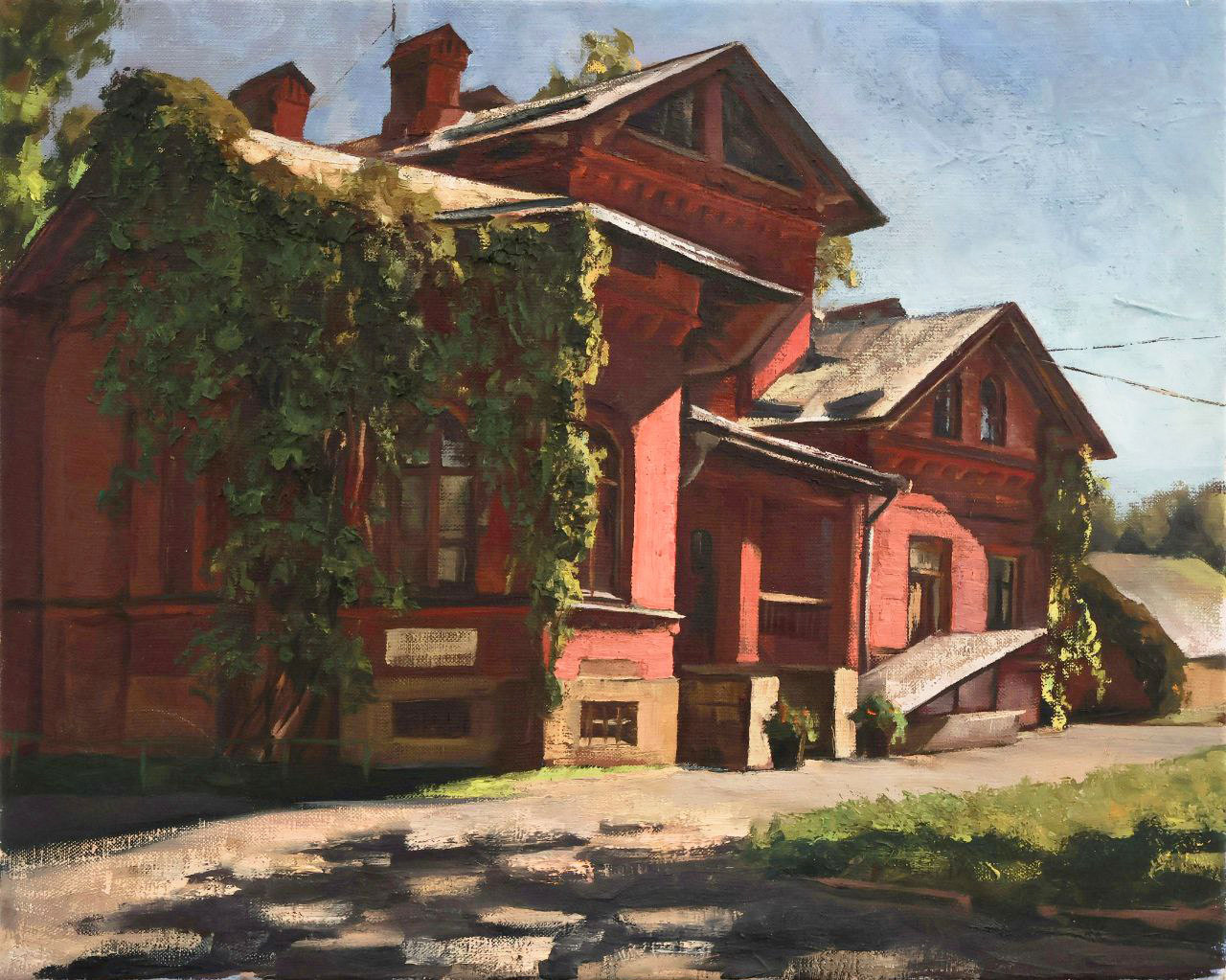 Ольга Федорова (Картина, живопись - 
                  50 x 40 см) Усадебный комплекс