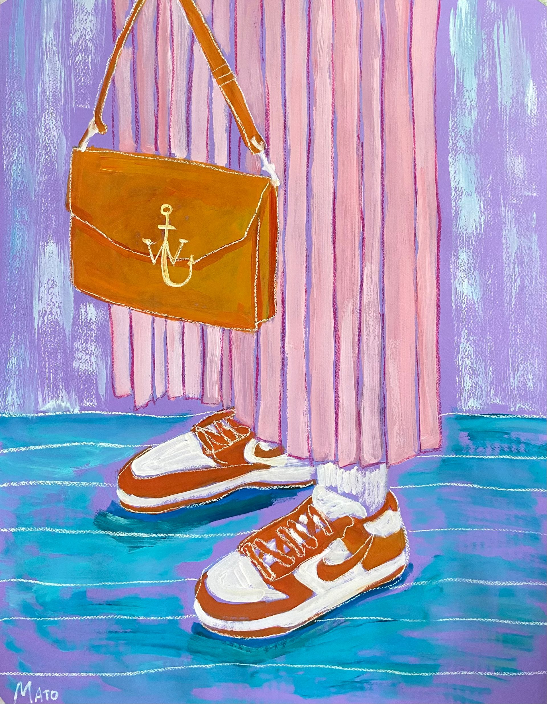 Александра Мато (Авторская графика - 
                  50 x 65 см) Апрель