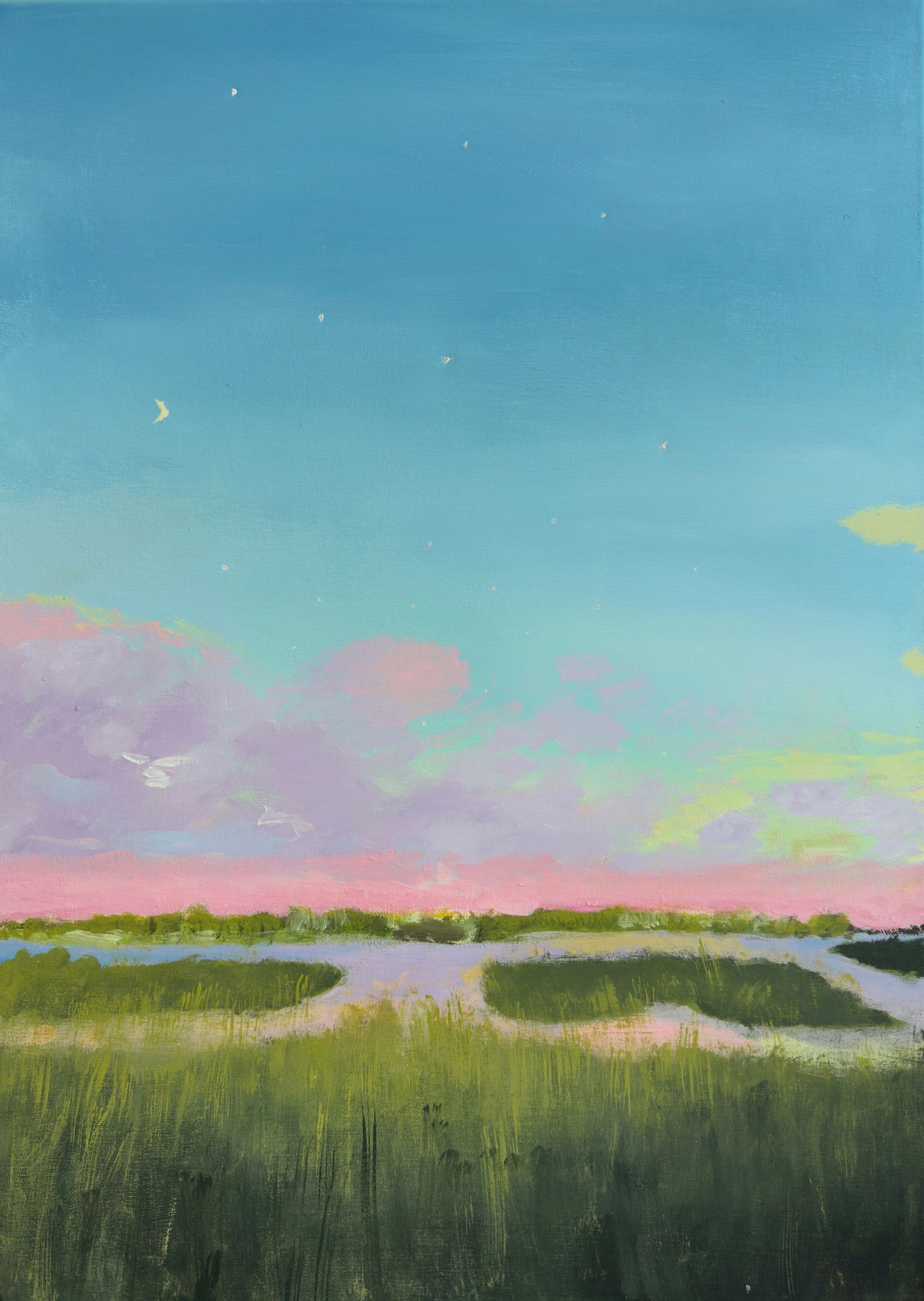 Анна Ганина (Картина, живопись - 
                  50 x 70 см) Summer evenings