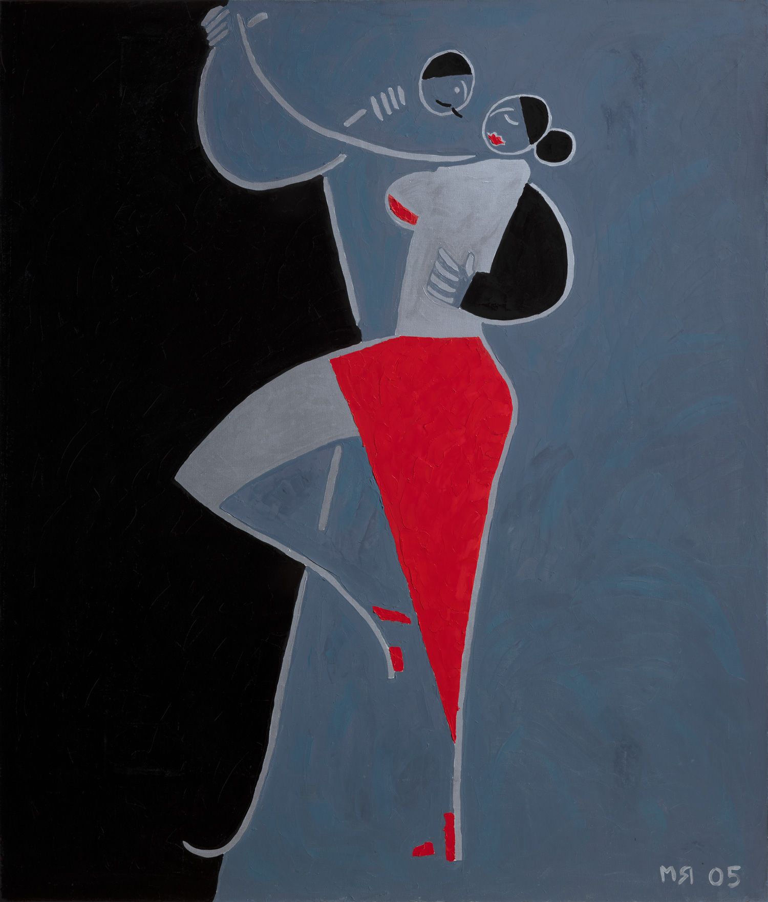 Марсель Ялалов (Картина, живопись - 
                  115 x 135 см) Танго