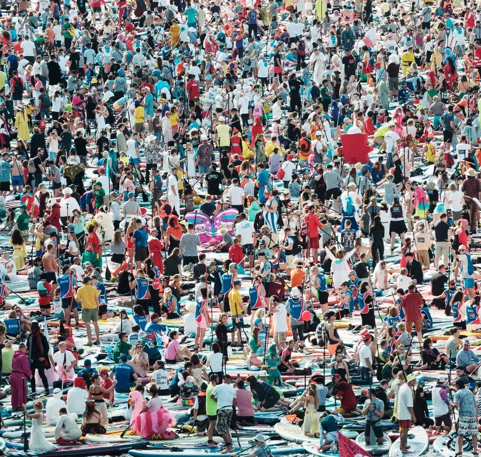 Иван Турухано (Фотография - 
                  95 x 95 см) Гребцы