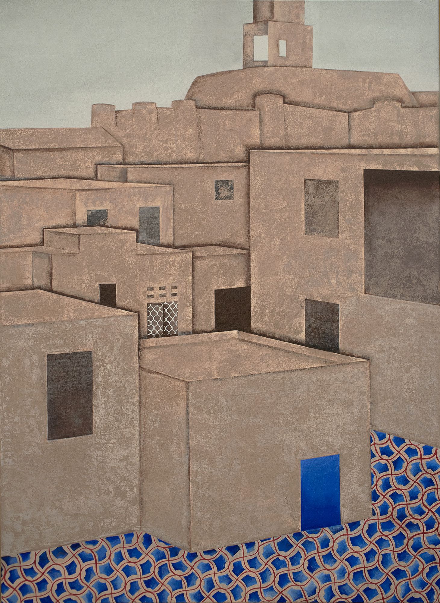 Асмик Мелконян (Картина, живопись - 
                  110 x 150 см) Из серии ''Затерянный город или в поисках орнамента'', часть 2