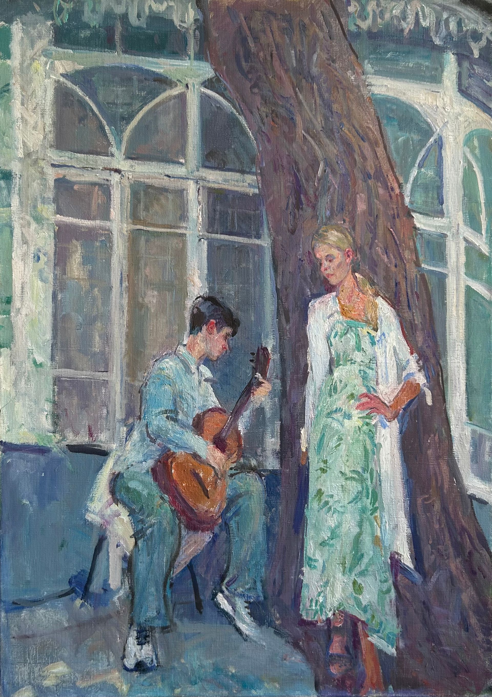 Екатерина Потапова (Картина, живопись - 
                  50 x 70 см) Двое
