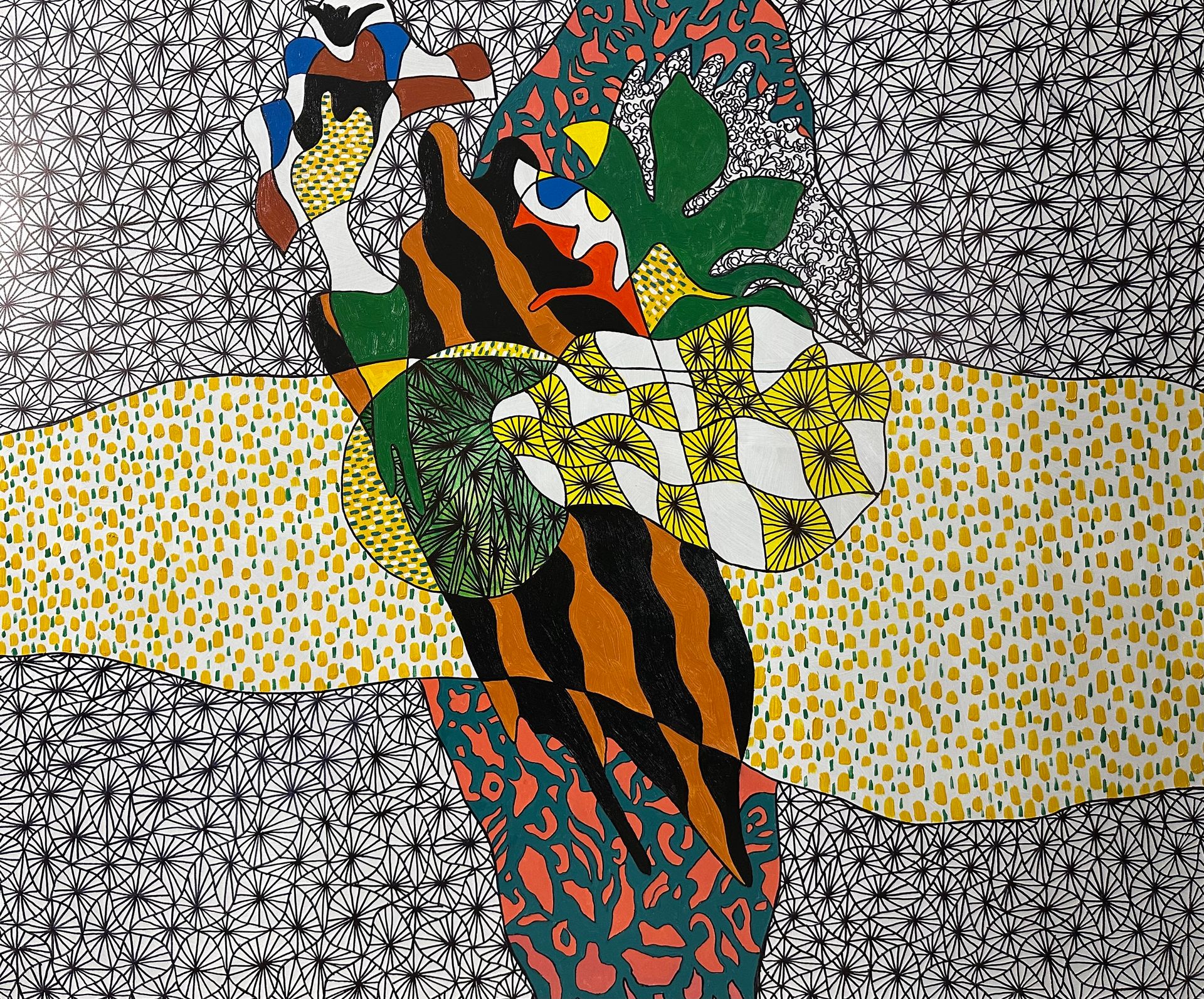 Ёкуб Бекназаров (Картина, живопись - 
                  125 x 105 см) Арабеска