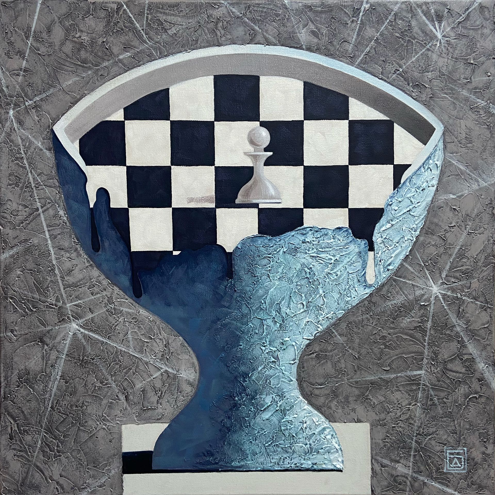 Дарья Боголюбова (Картина, живопись - 
                  50 x 50 см) Решение