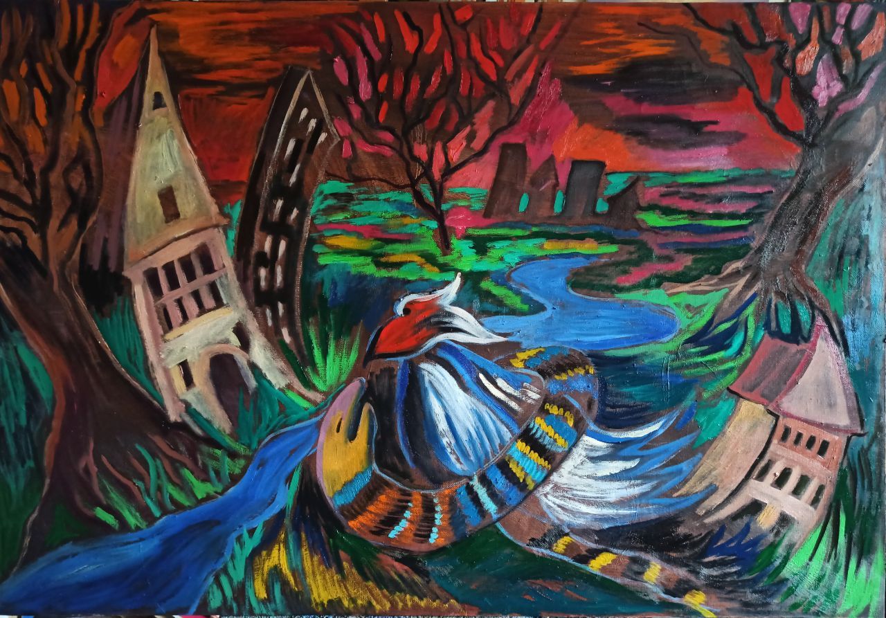 Анастасия Полякова (Картина, живопись - 
                  111 x 75 см) Сказка