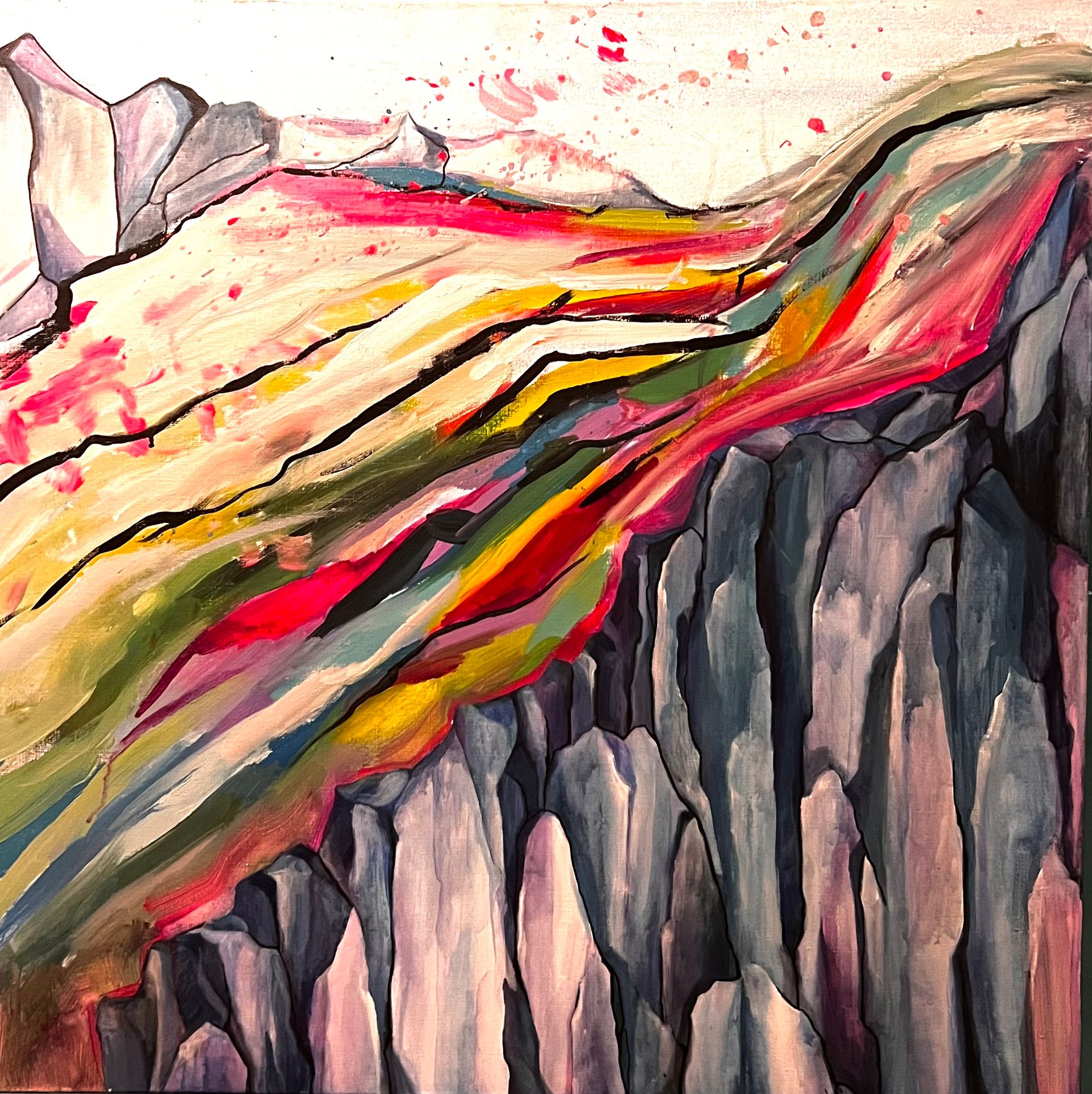 Кира Мрик (Картина, живопись - 
                  100 x 100 см) Рёв — гордость